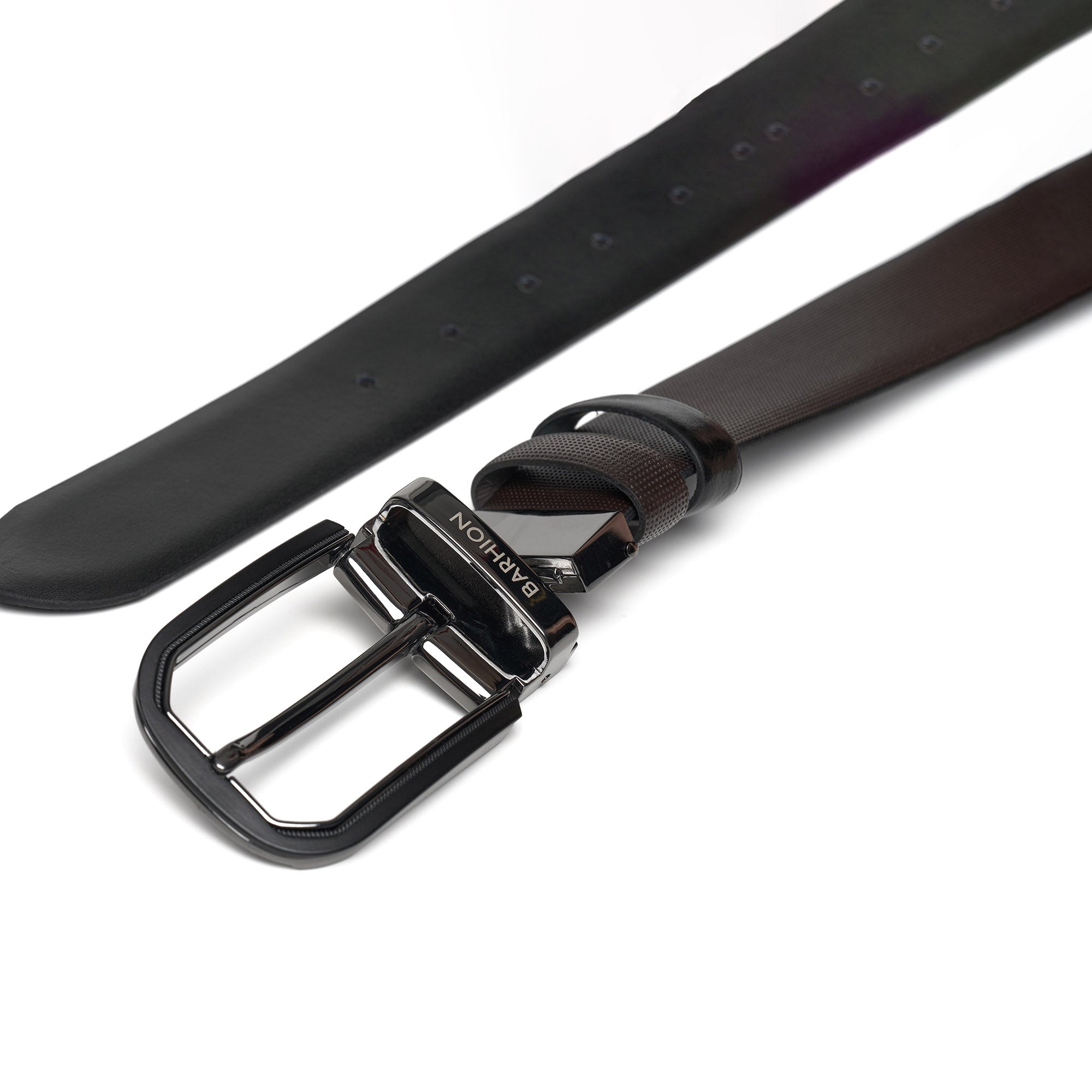 Men's Saffiano Reversible Calf Leather Handmade Belt M103 10