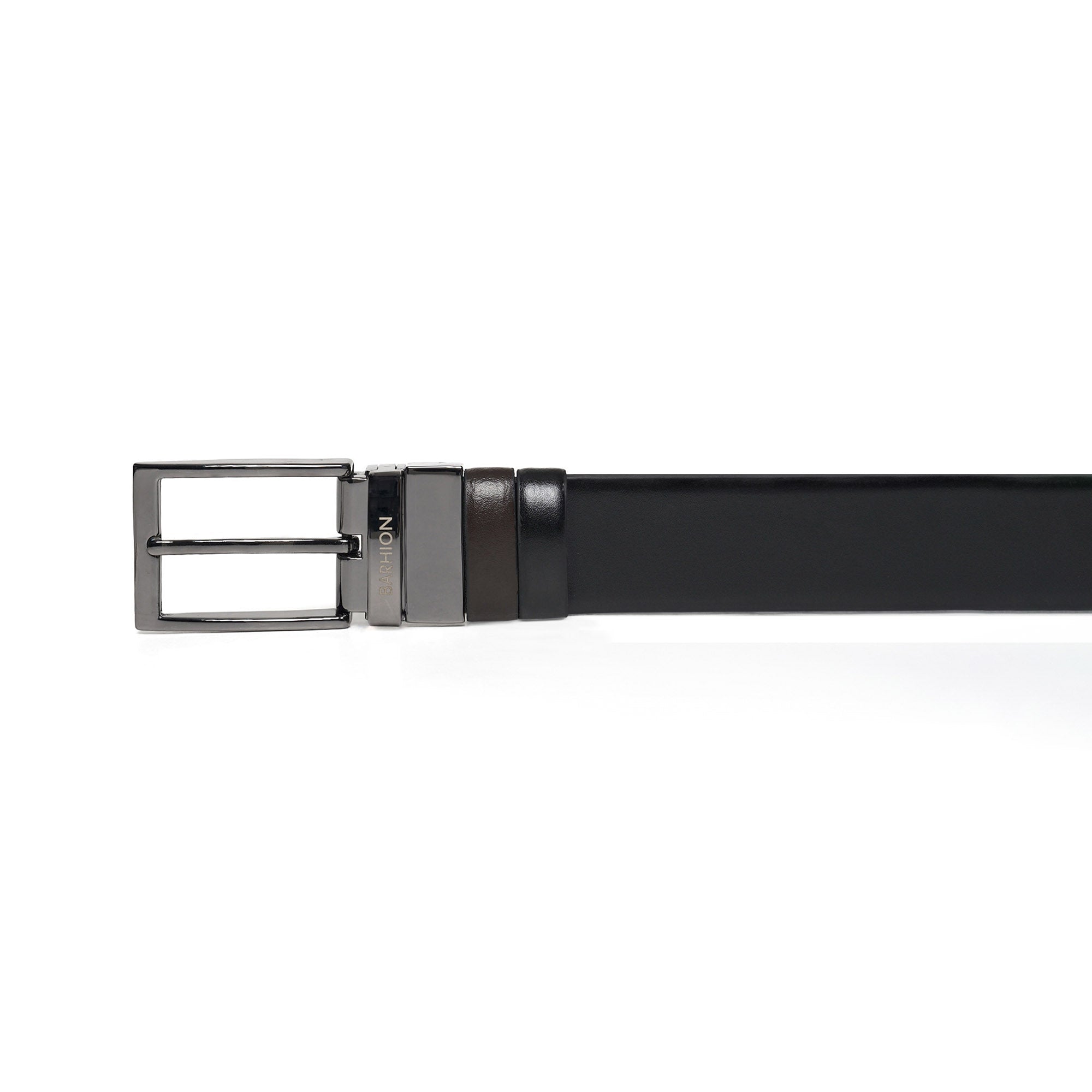 Men's Classic Reversible Calf Leather Handmade Belt M101 3