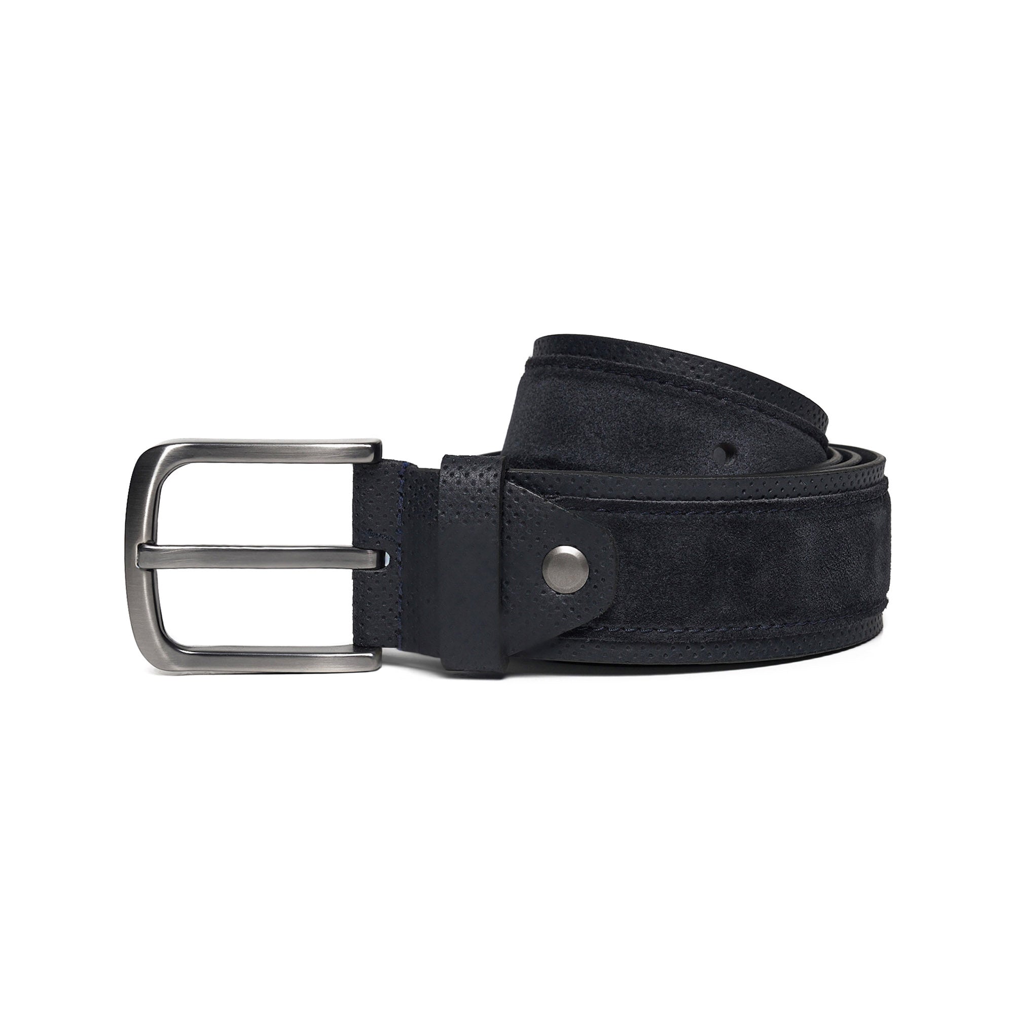 Men's Calf Leather Suede Handmade Belt M113 6