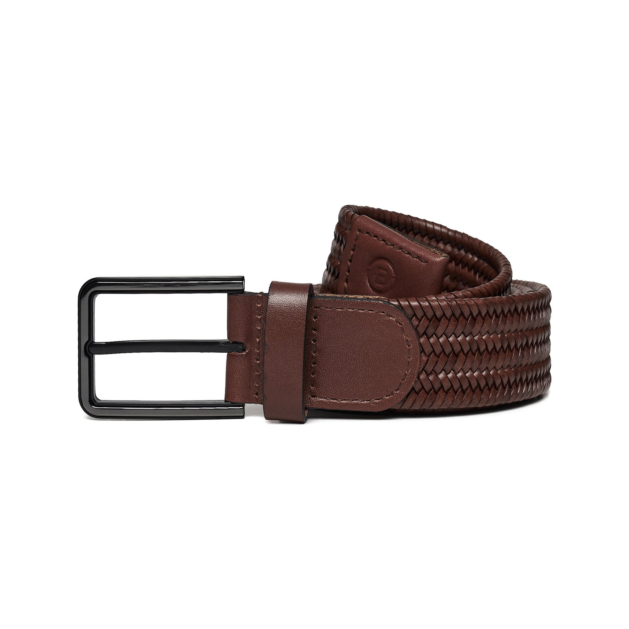 Men's Braided Calf Leather Handmade Belt M107 13