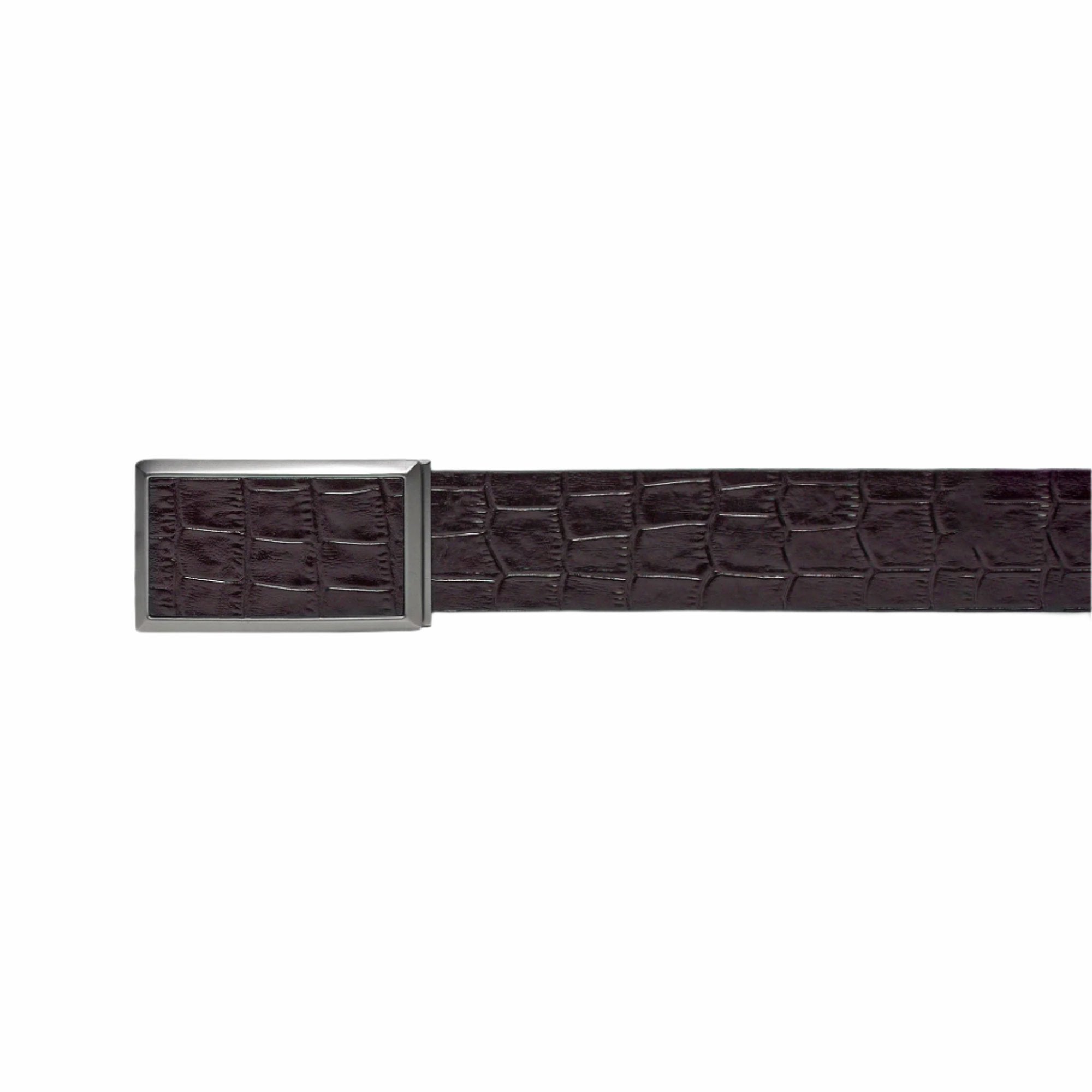 Men's Crocodile Embossed Calf Leather Handmade Belt M111 8