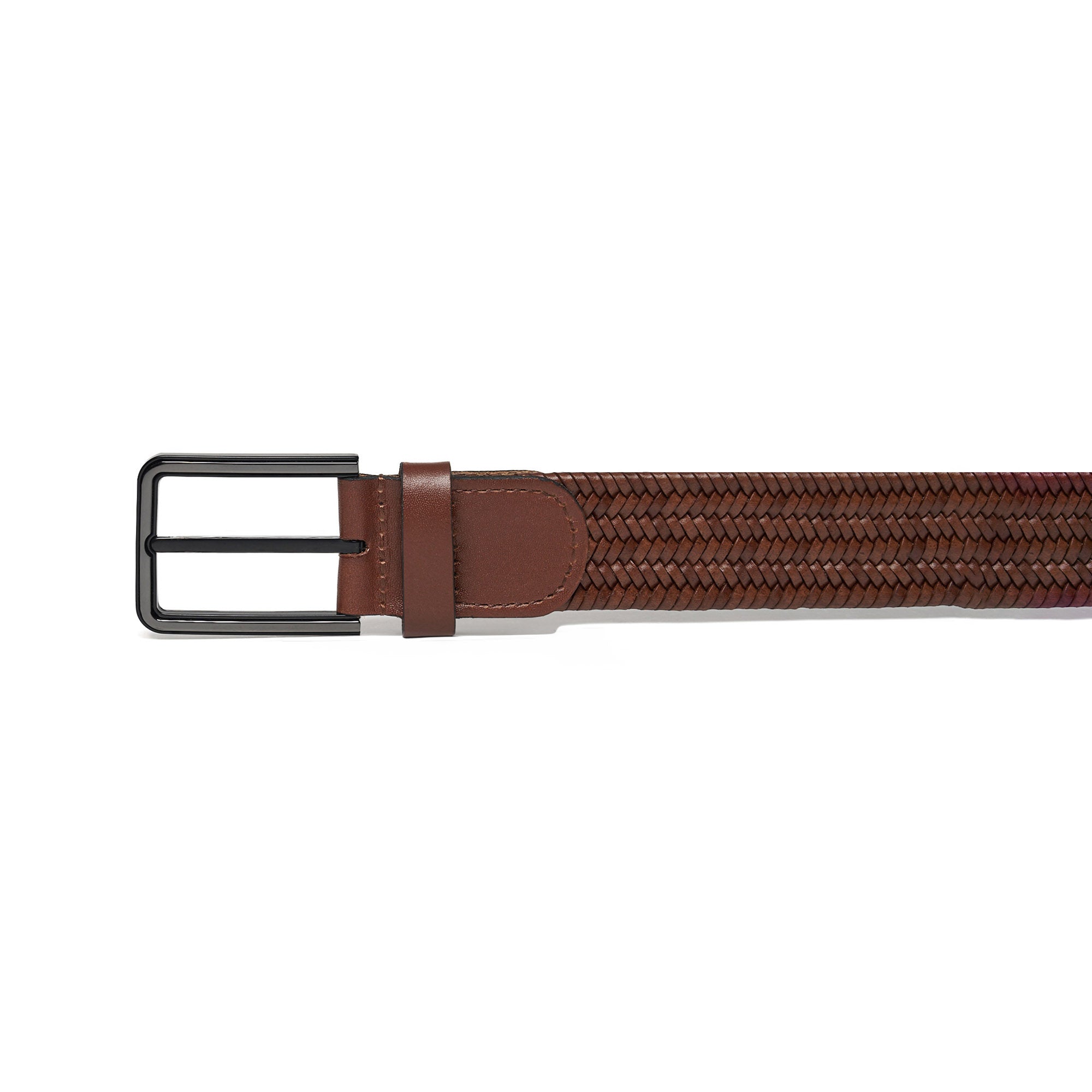 Men's Braided Calf Leather Handmade Belt M107 15