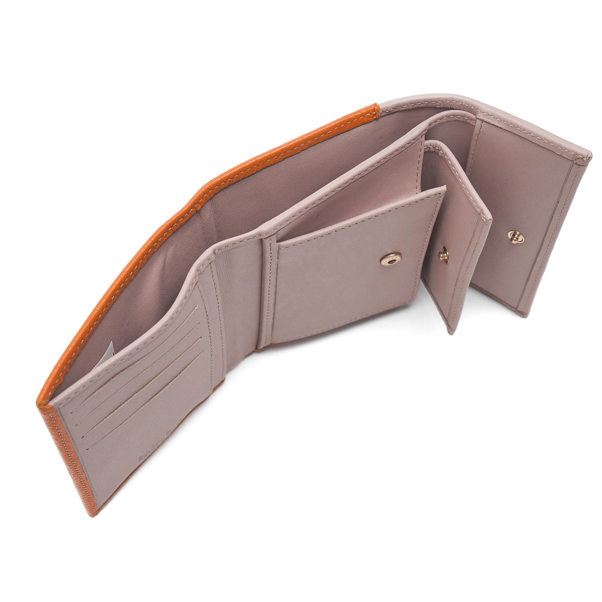 Women's Calf Leather Floater Handmade Wallet W25025 24