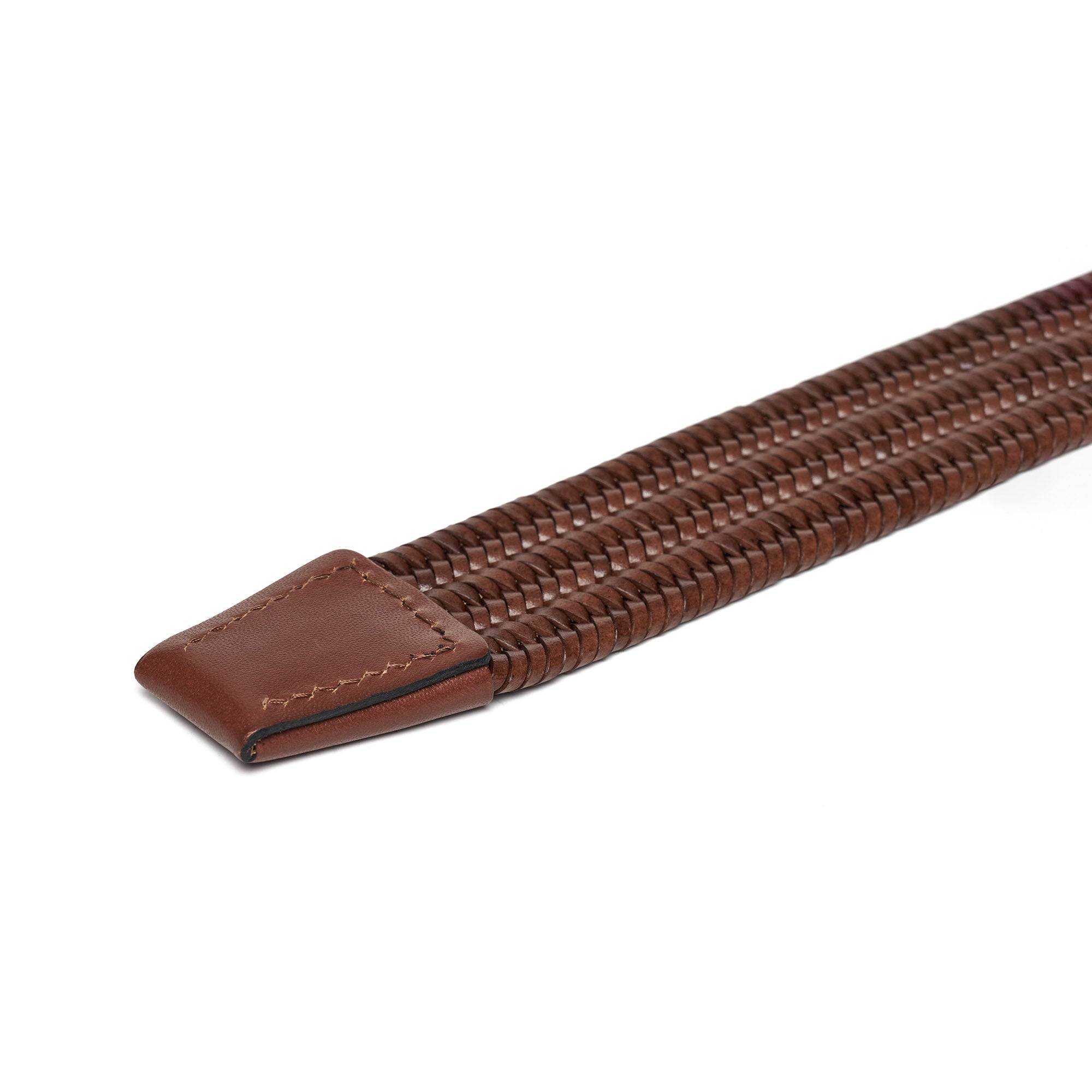 Men's Braided Calf Leather Handmade Belt M107 17