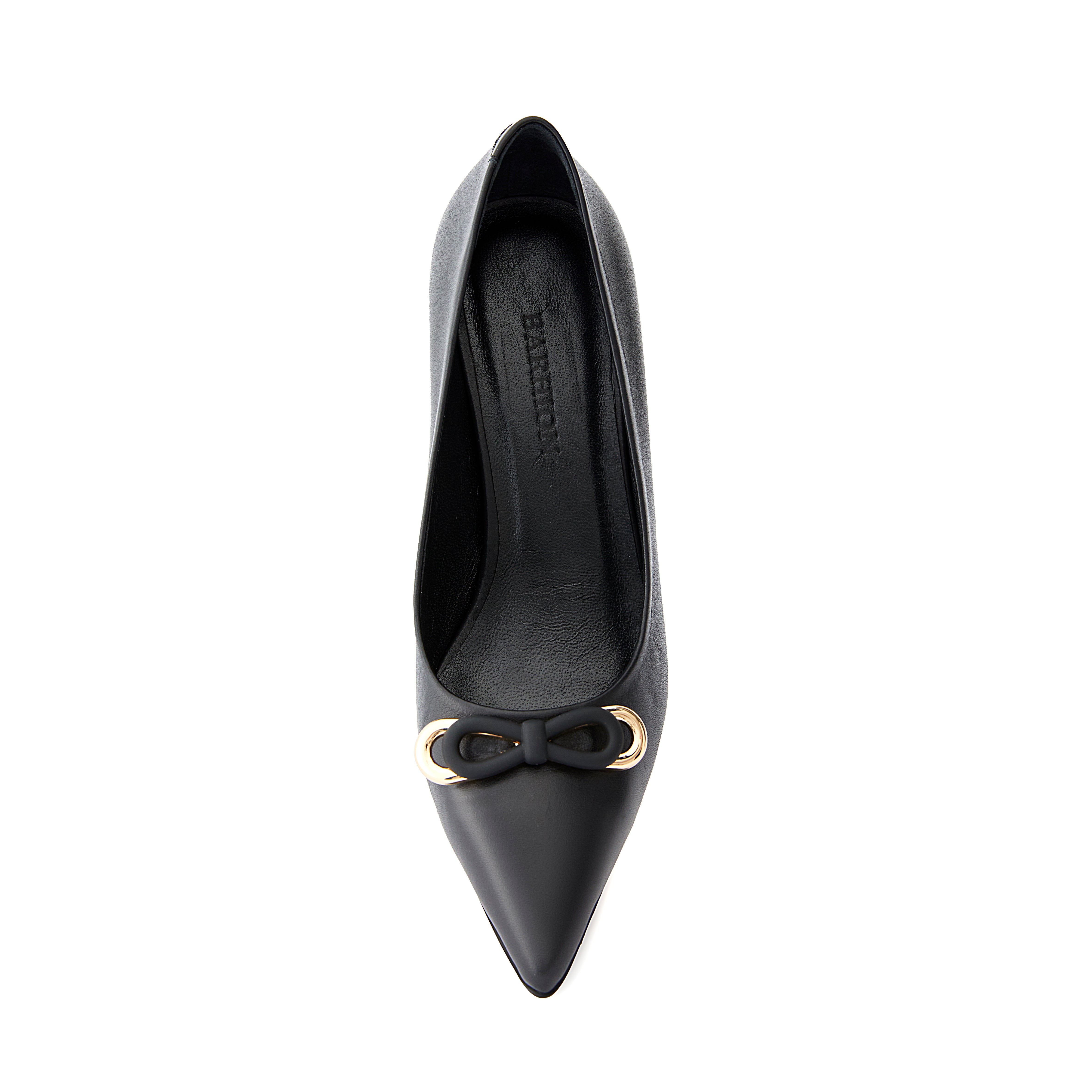 Women's Calf Leather Handmade Kitten Heels W1009 8