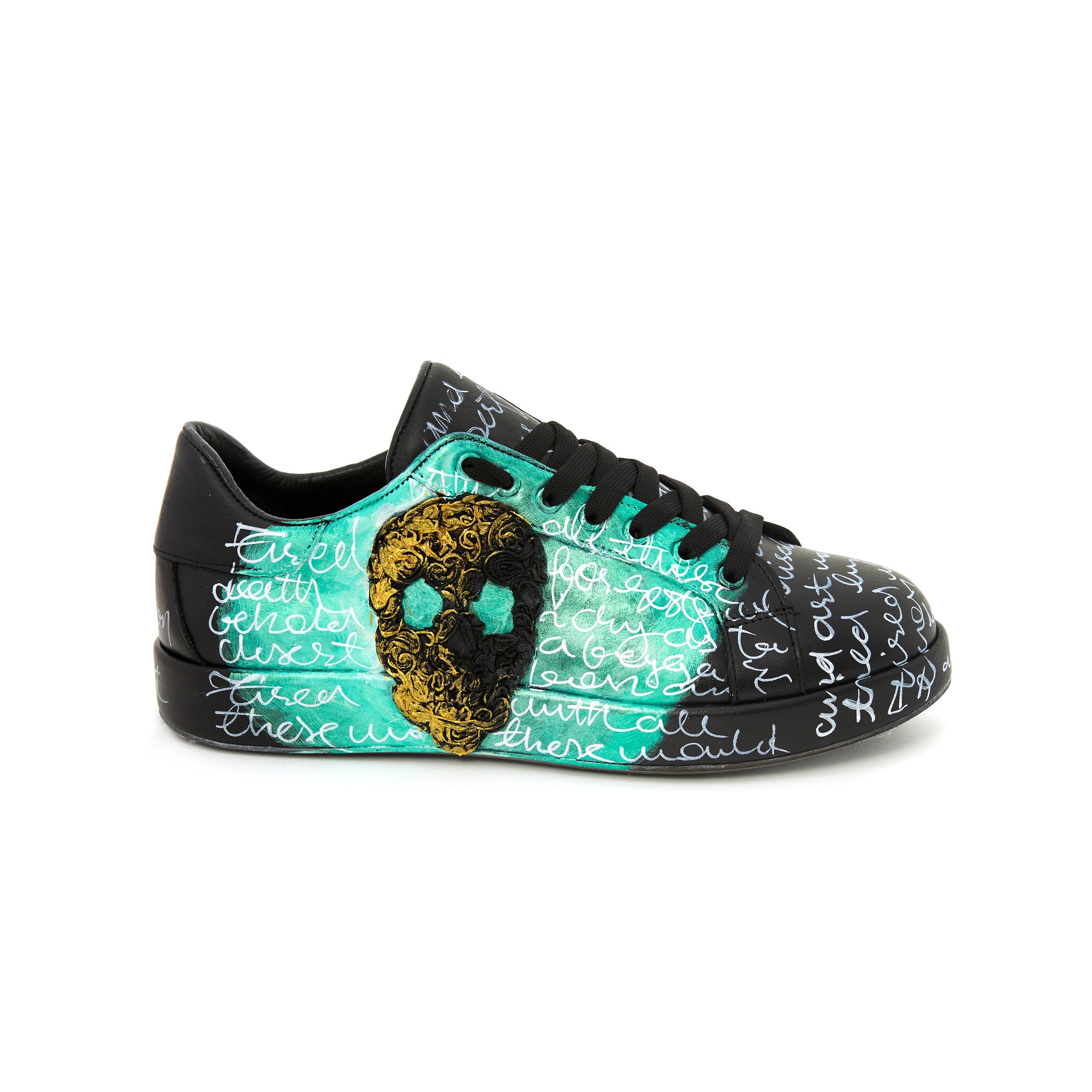 Women's Calf Leather Handmade Sneakers W5020 8