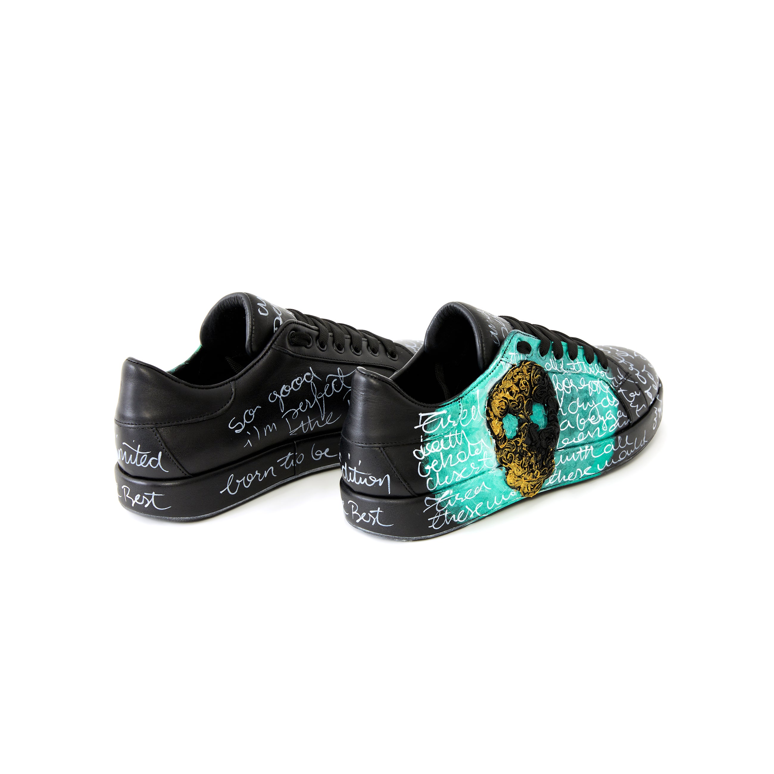 Women's Calf Leather Handmade Sneakers W5020 10