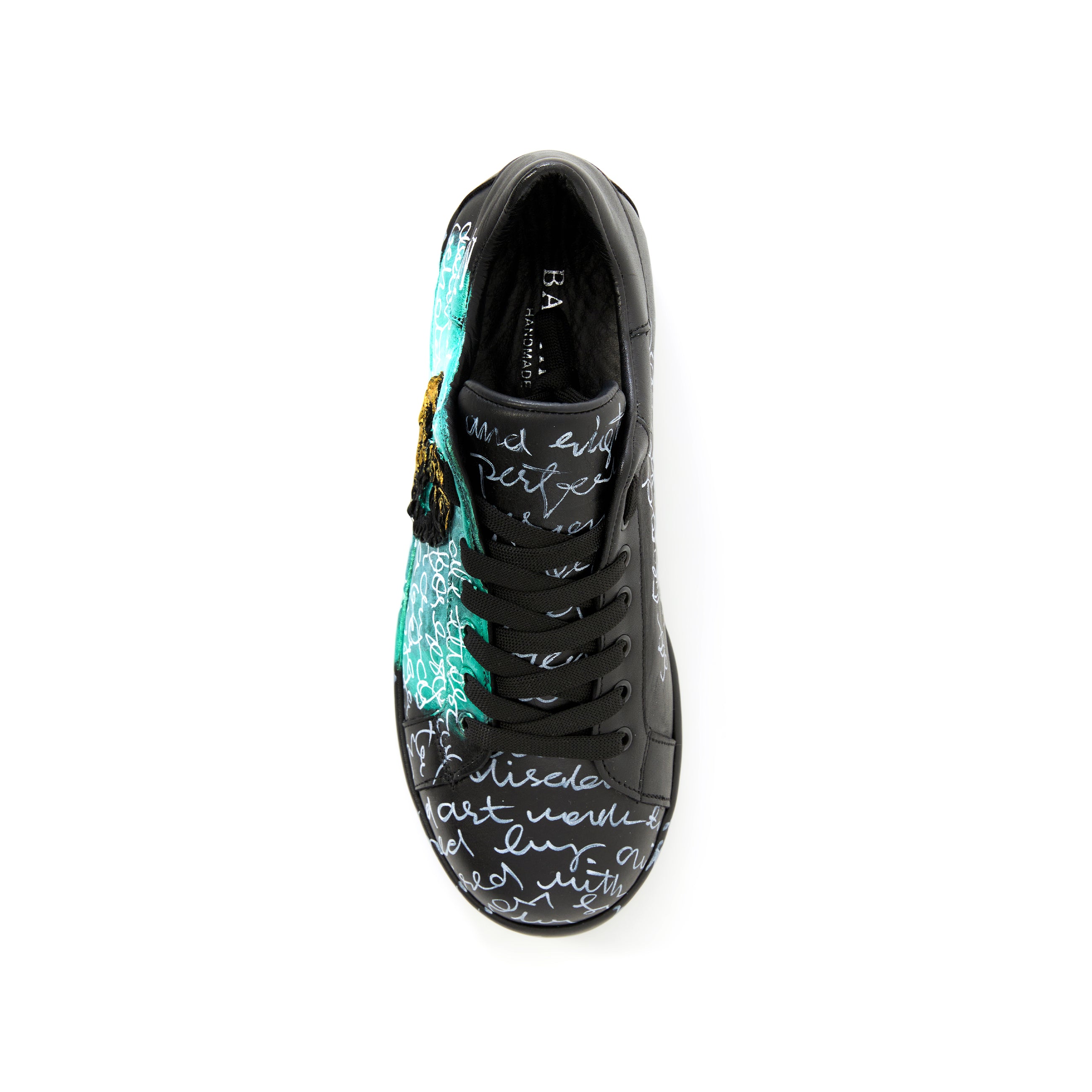 Women's Calf Leather Handmade Sneakers W5020 12