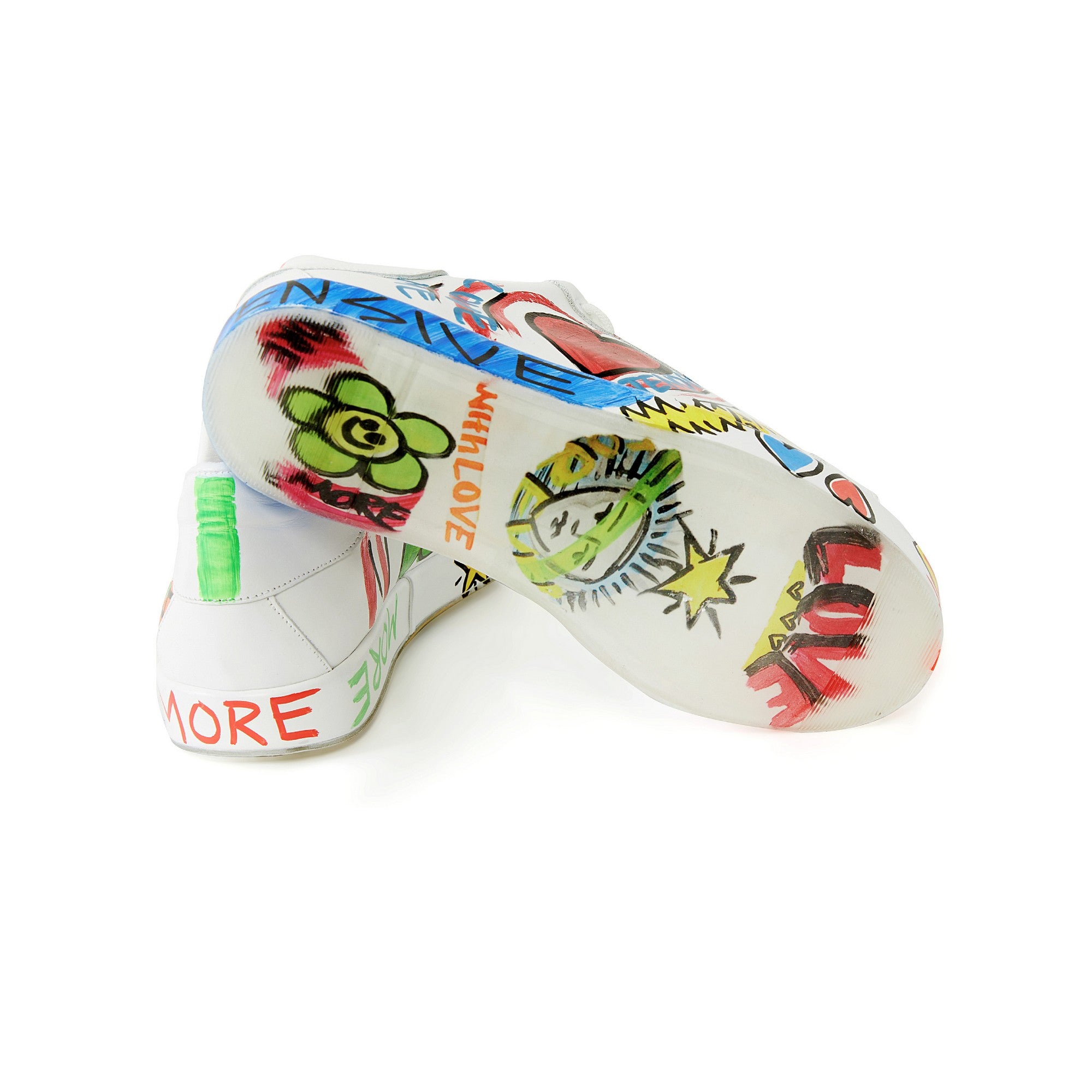 Women's Calf Leather Handmade Sneakers W5022 4