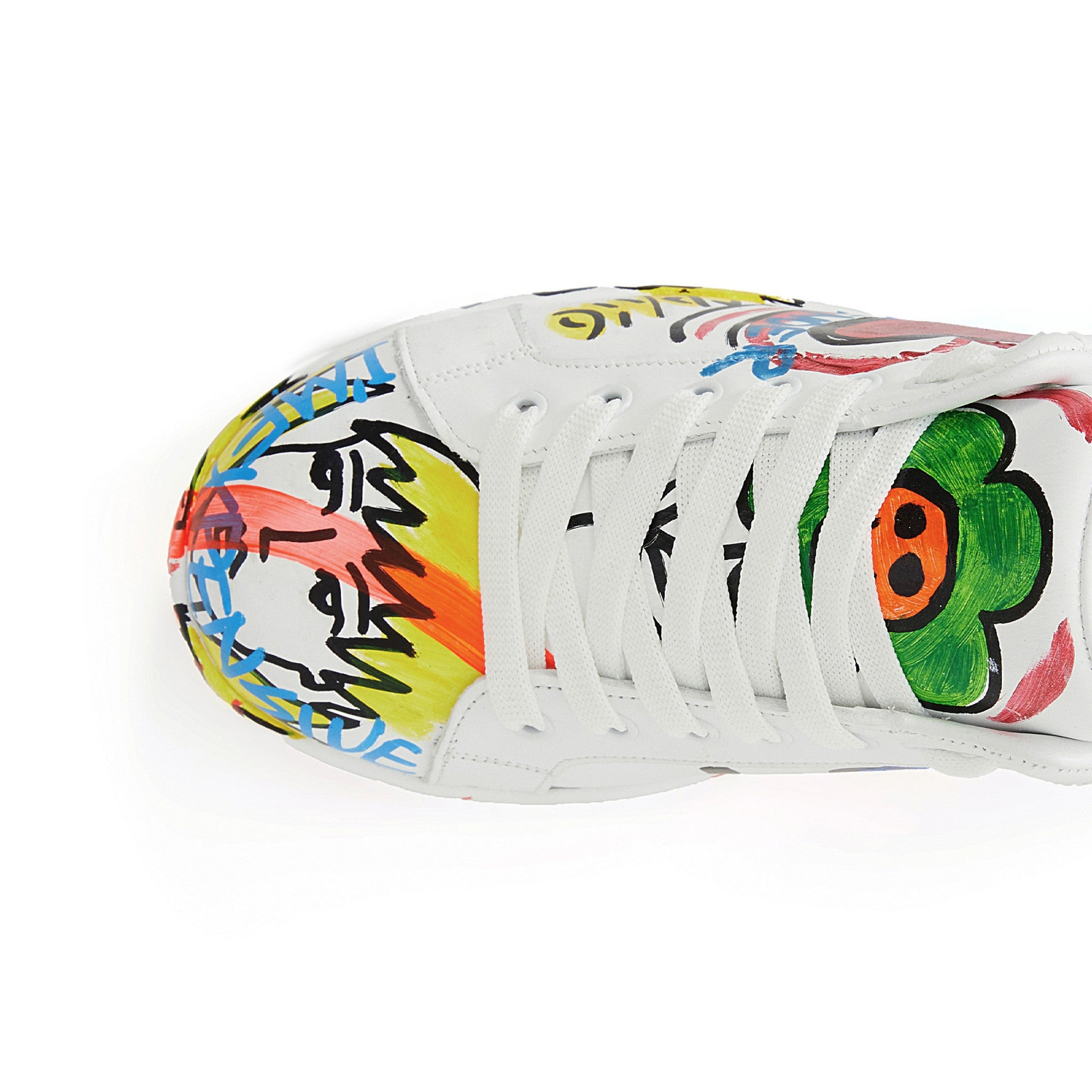 Women's Calf Leather Handmade Sneakers W5022 6