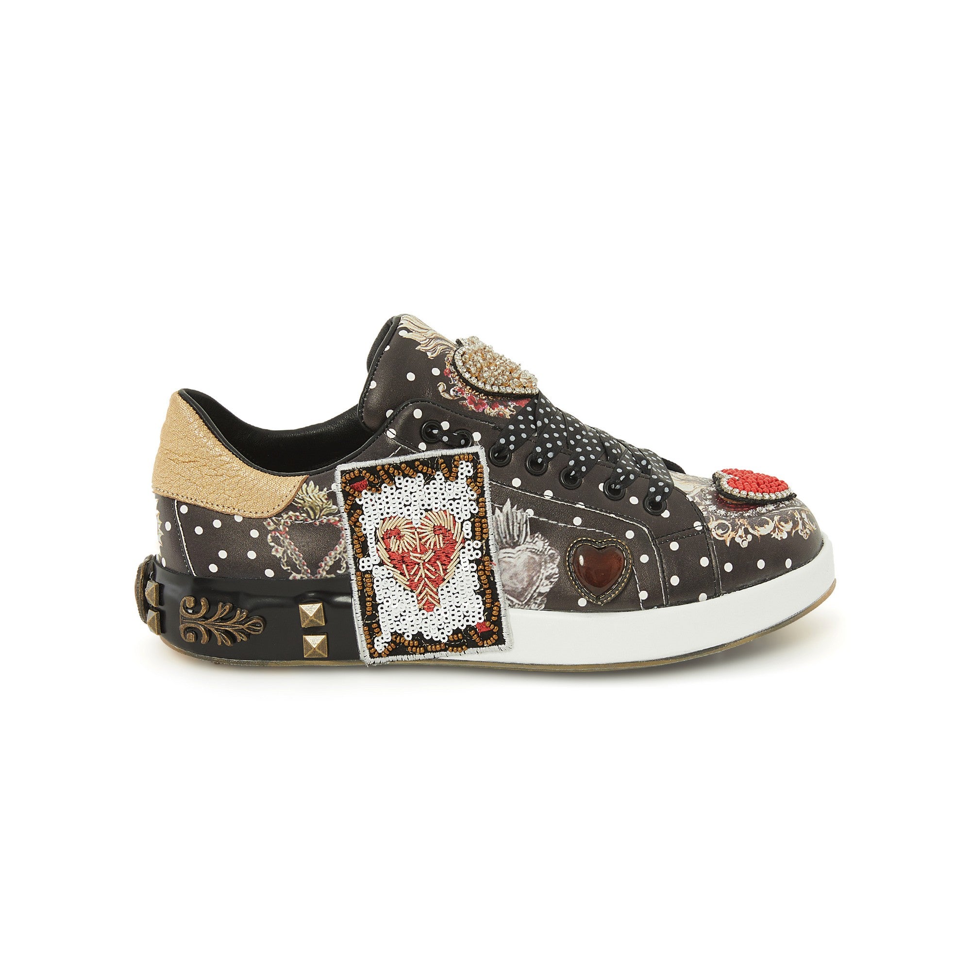 Women's Calf Leather Handmade Sneakers W5025 1