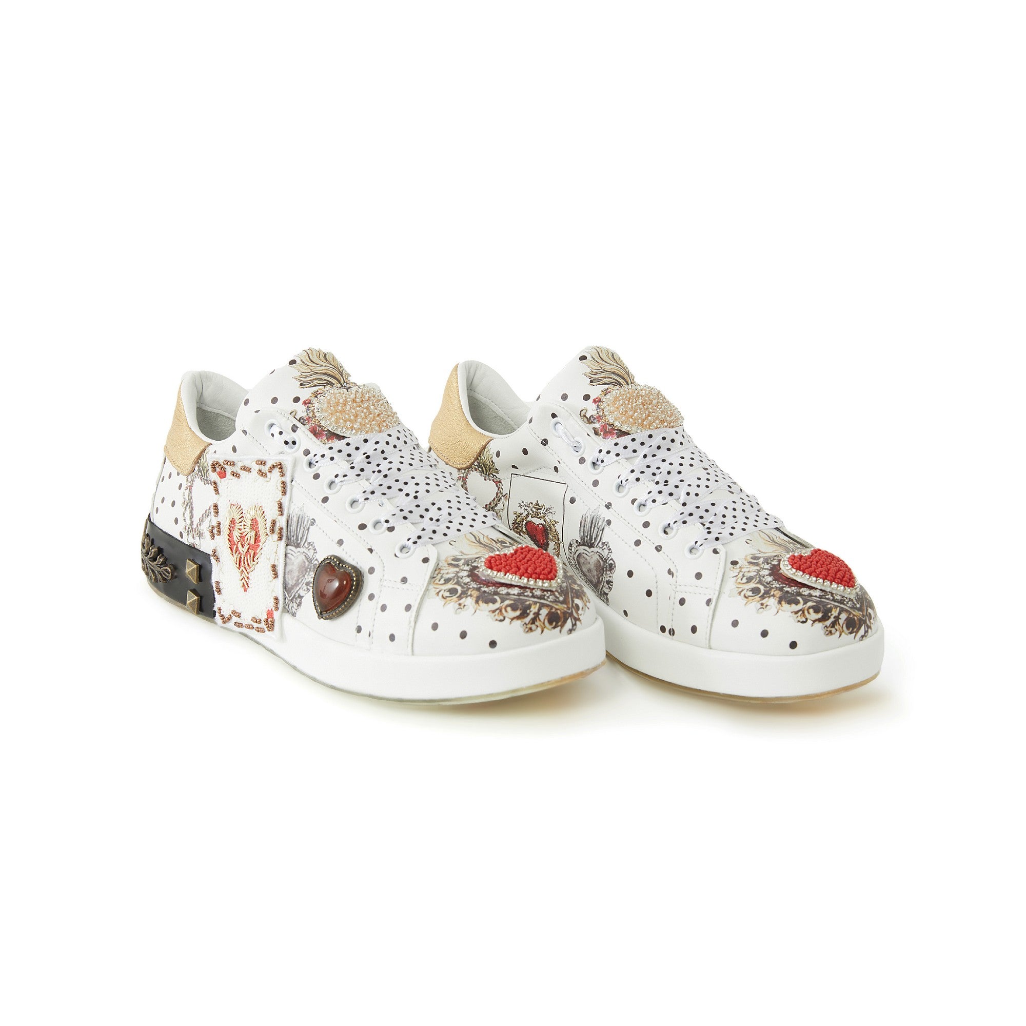 Women's Calf Leather Handmade Sneakers W5025 9