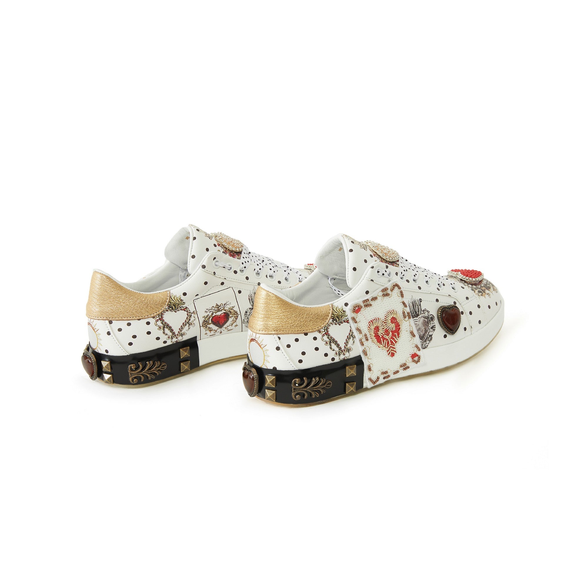 Women's Calf Leather Handmade Sneakers W5025 10