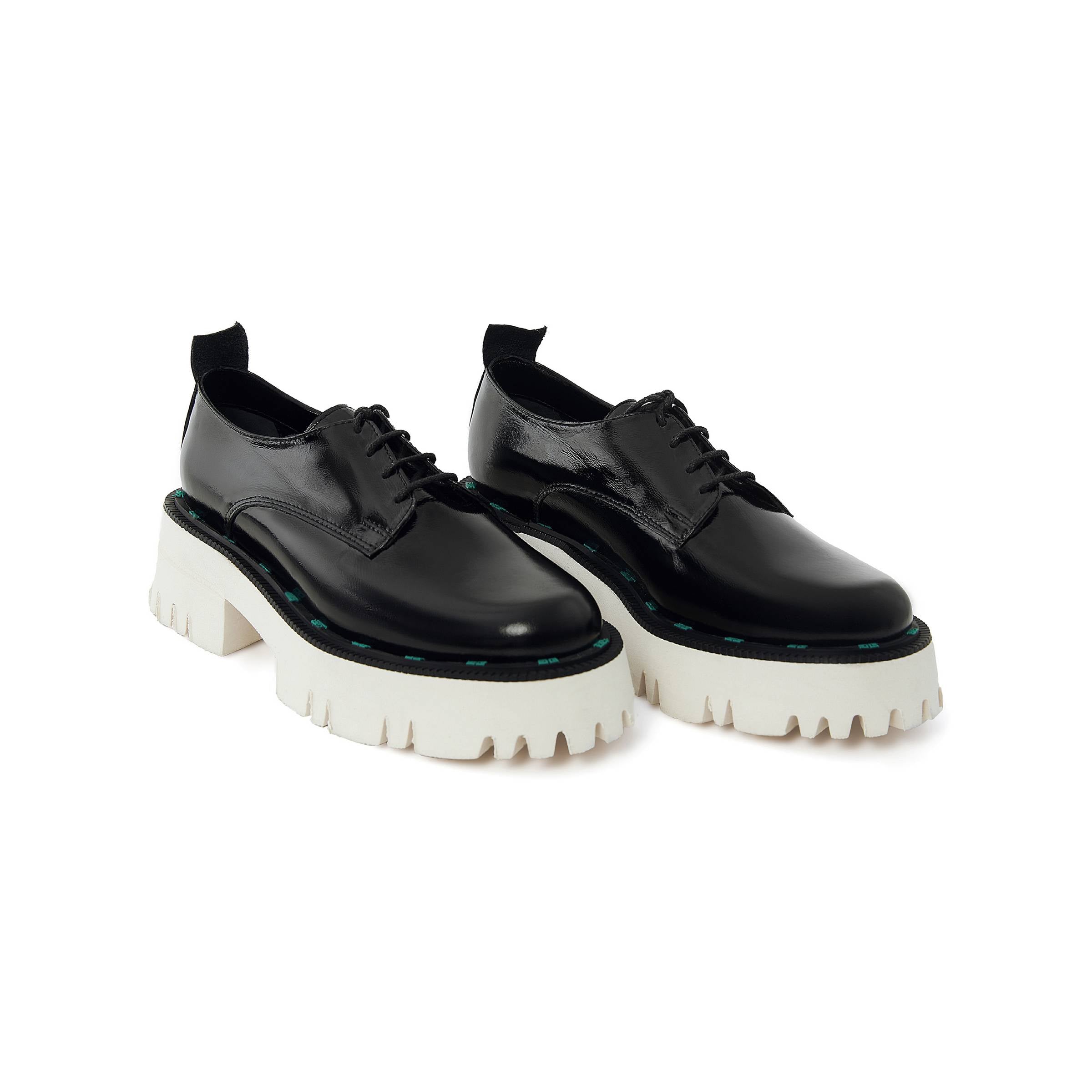 Women's Rugan Calf Leather Handmade Derby W5018 2