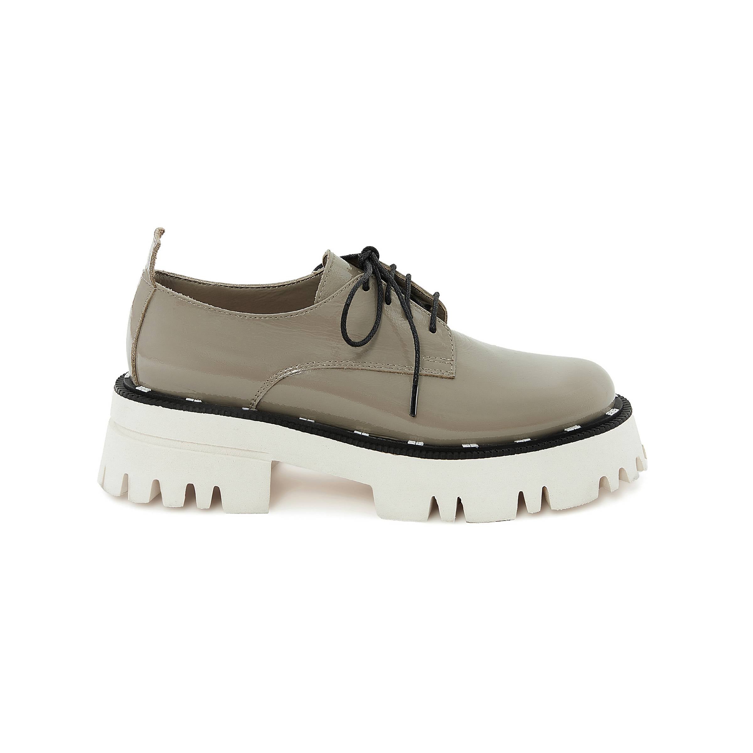 Women's Rugan Calf Leather Handmade Derby W5018 8