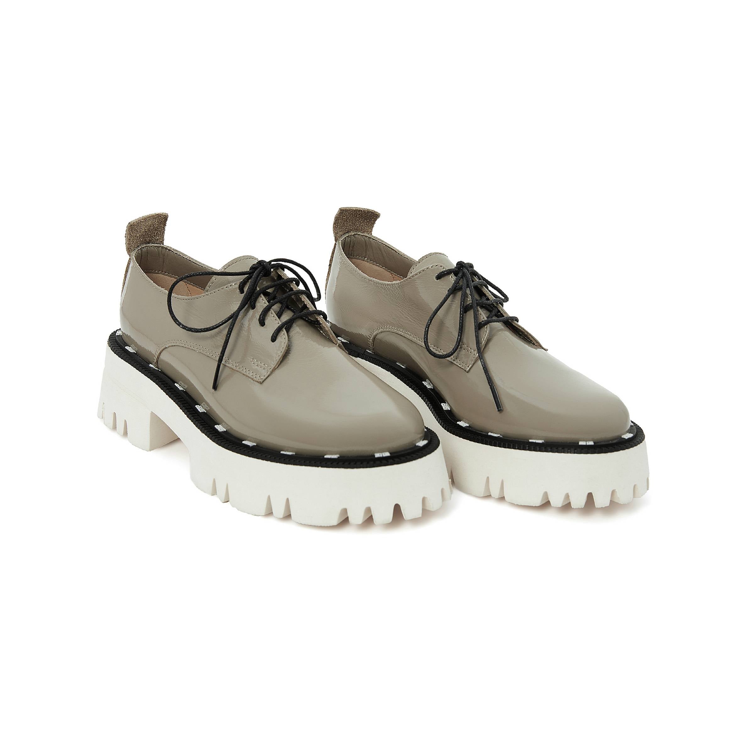 Women's Rugan Calf Leather Handmade Derby W5018 9