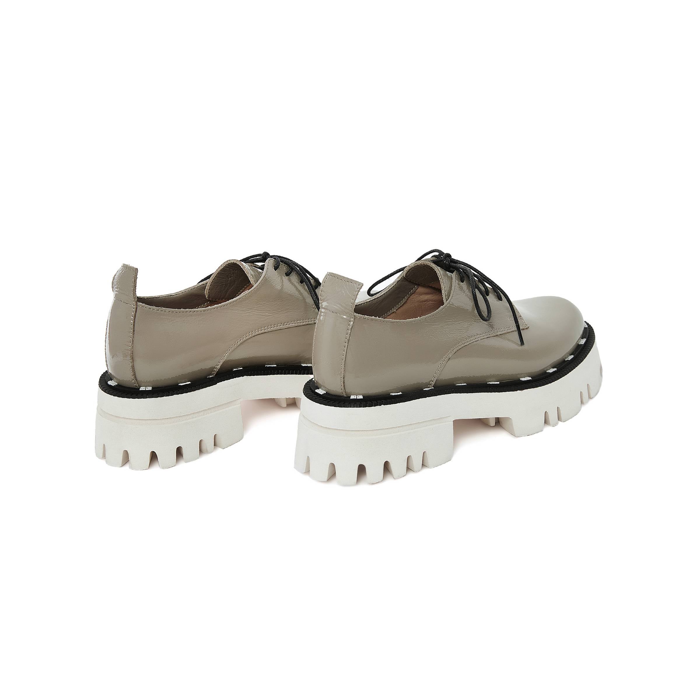 Women's Rugan Calf Leather Handmade Derby W5018 10