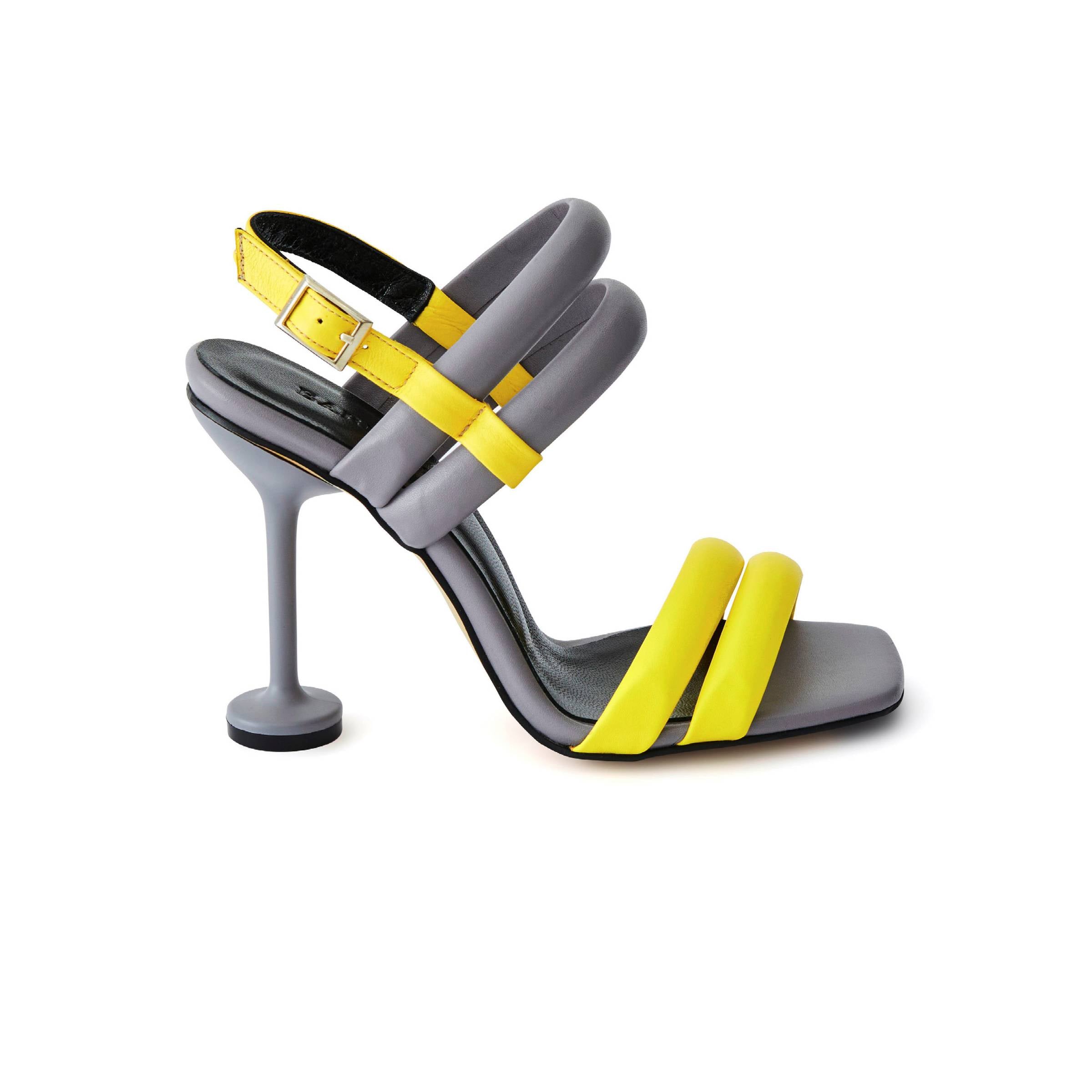 Women's Calf Leather High Heel Handmade Sandals W6002 1
