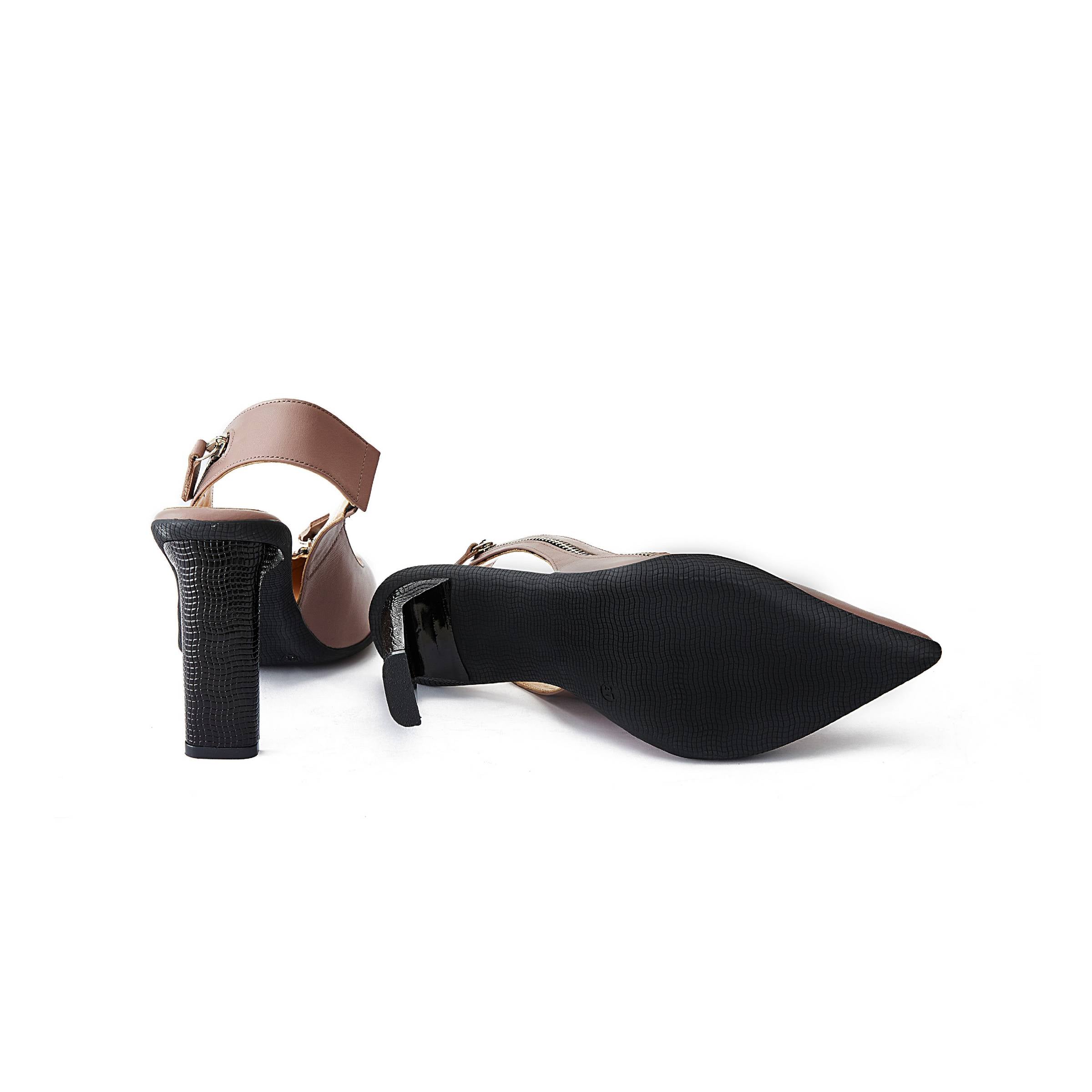 Women's Calf Leather Handmade Stiletto W1004 4