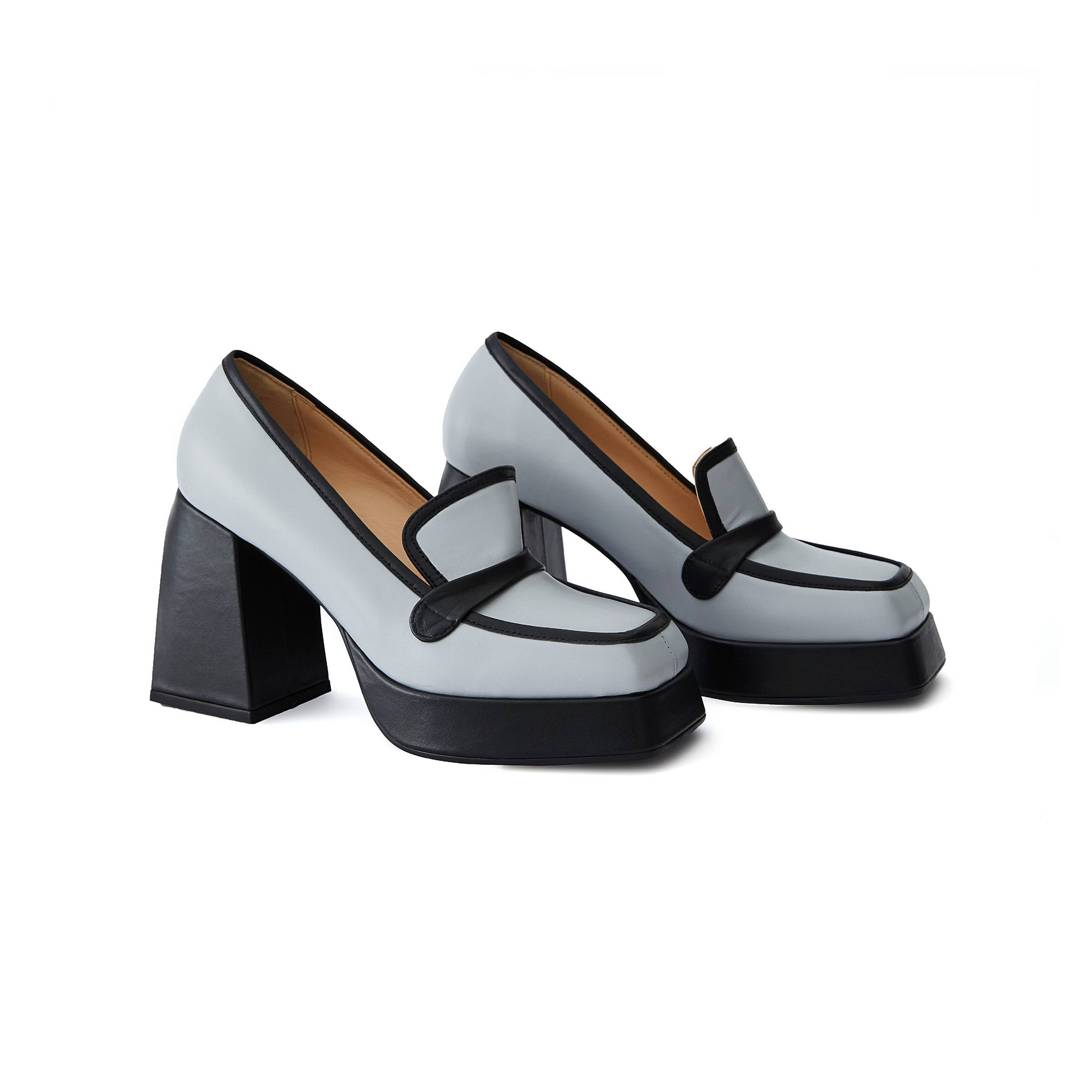 Women's Calf Leather Handmade Platform W1003 2