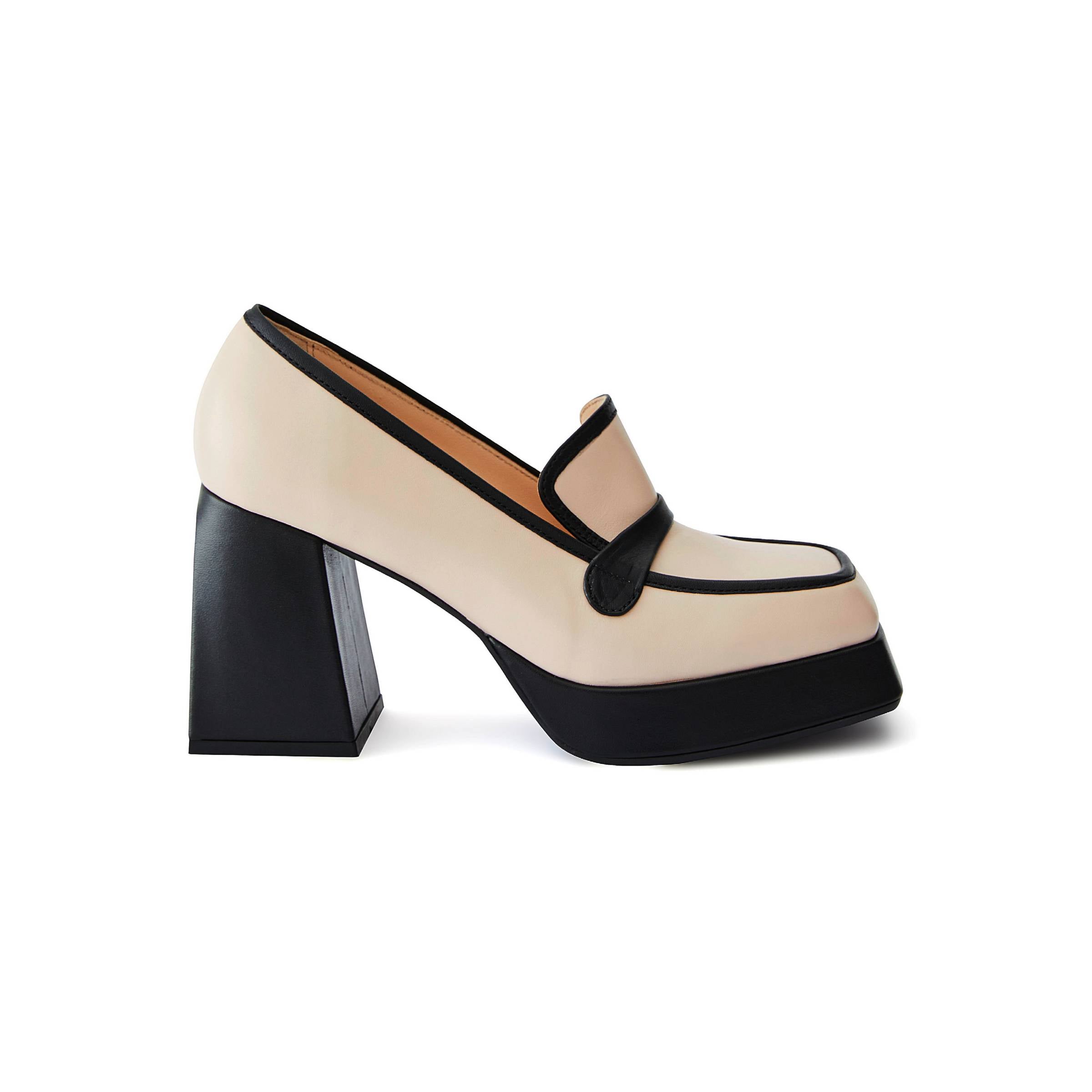 Women's Calf Leather Handmade Platform W1003 8