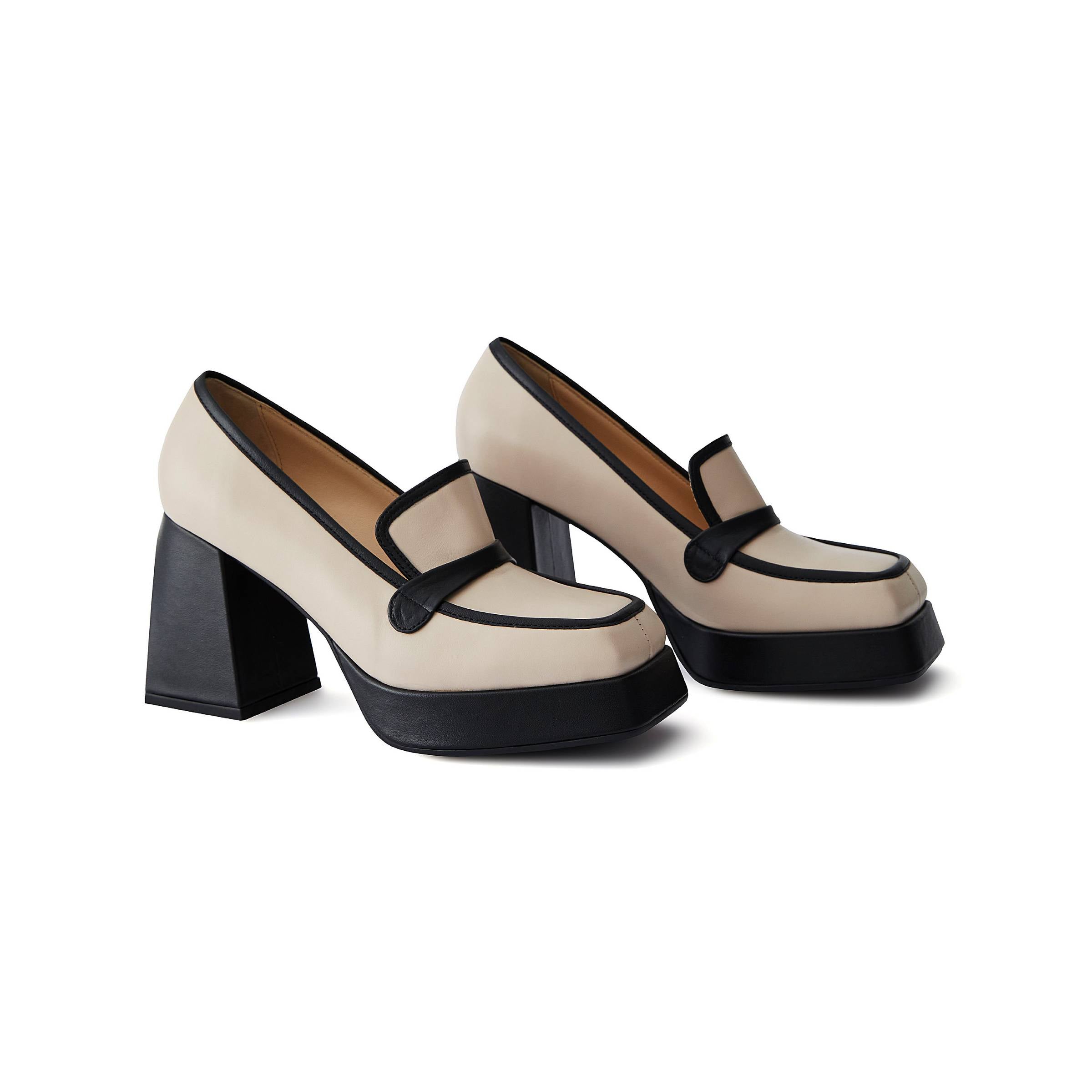 Women's Calf Leather Handmade Platform W1003 9