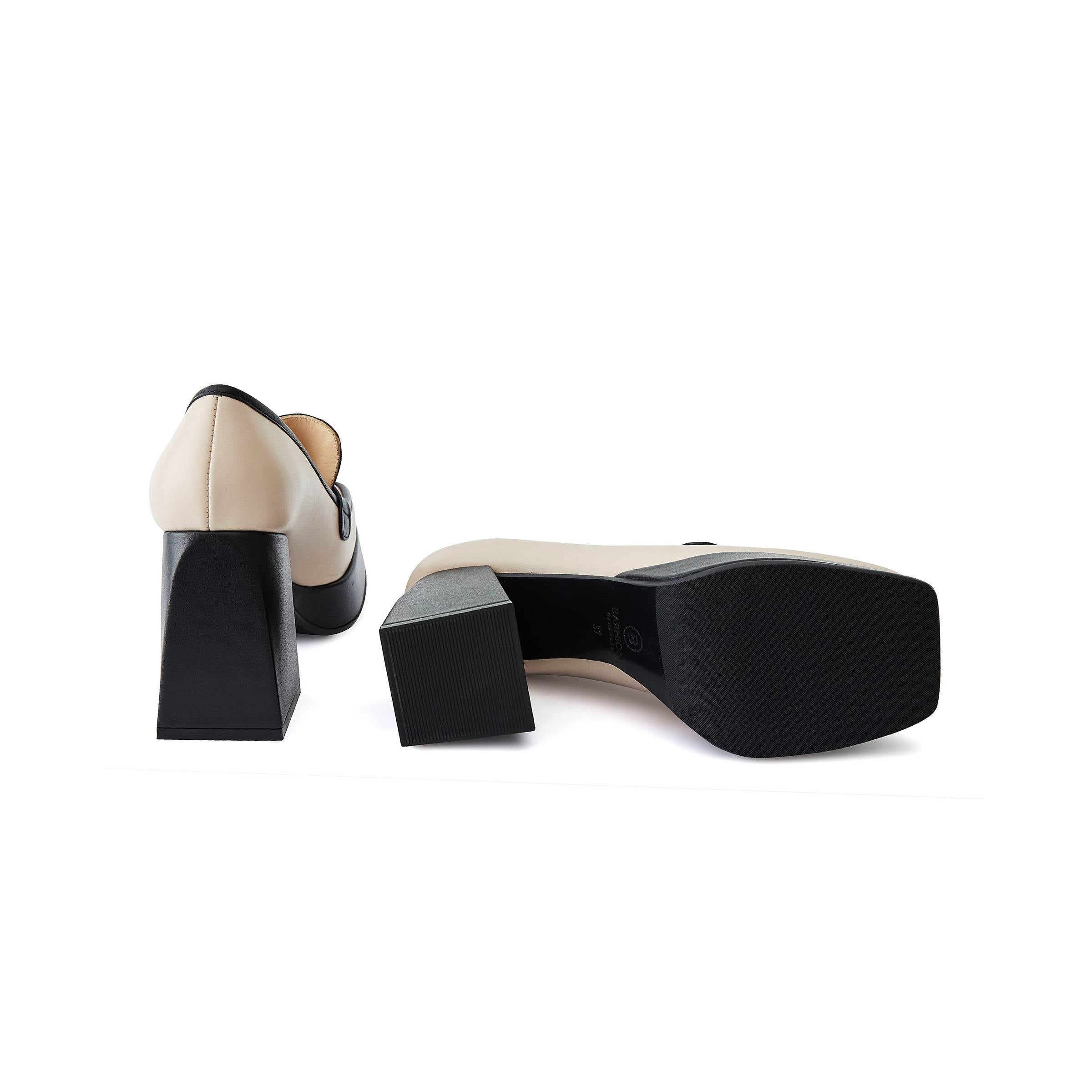 Women's Calf Leather Handmade Platform W1003 11