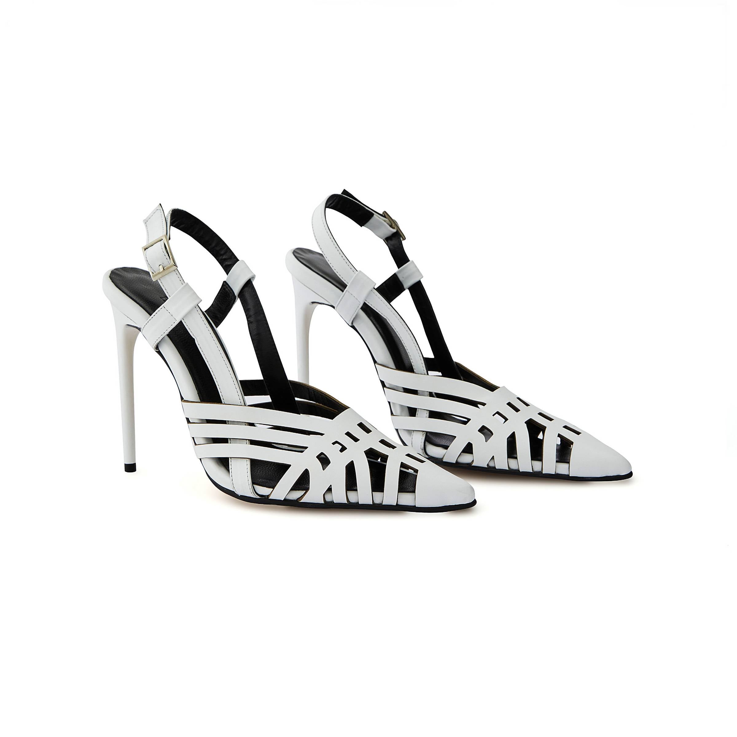 Women's Calf Leather Handmade Stiletto W2007 8