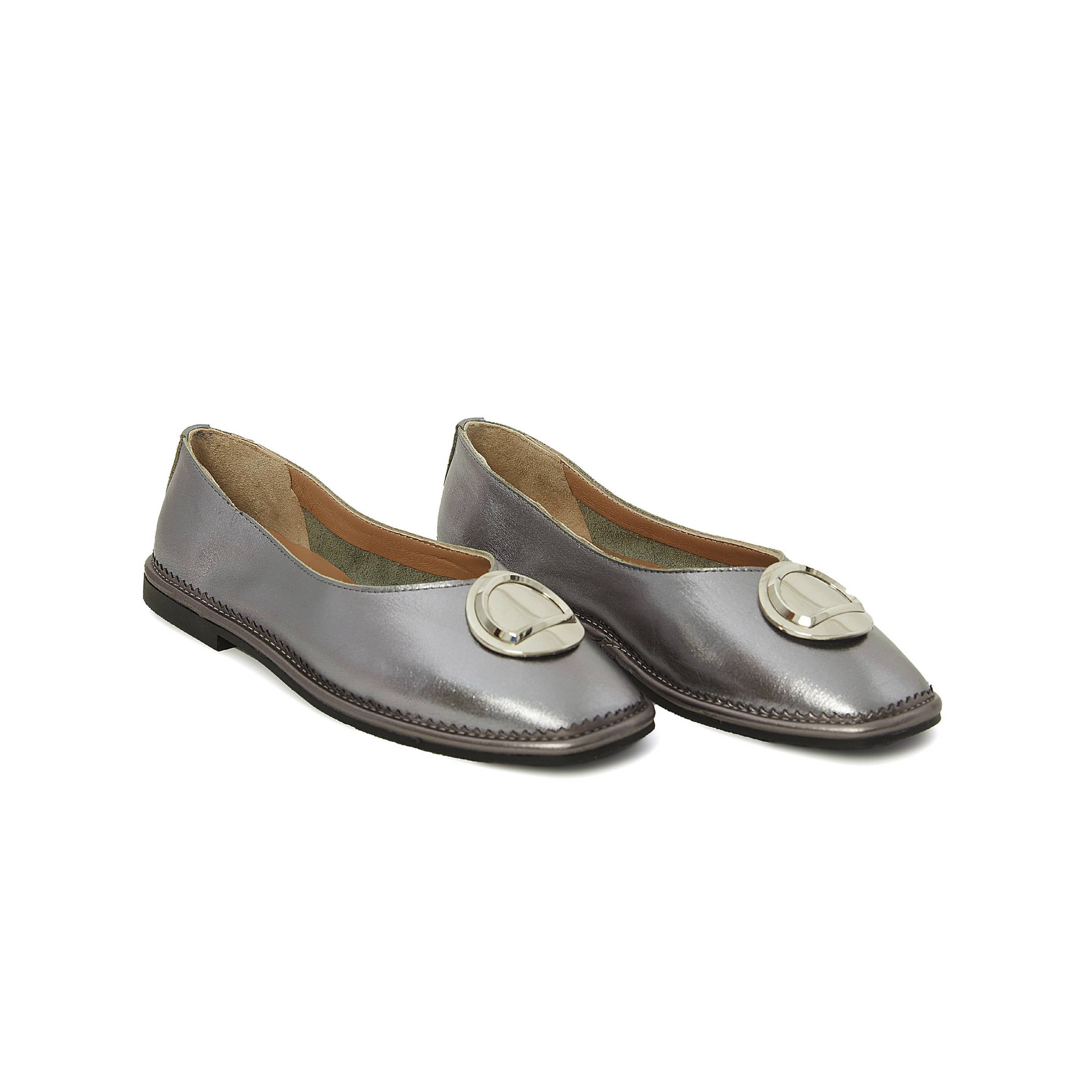 Women's Calf Leather Handmade Flats W3002 2