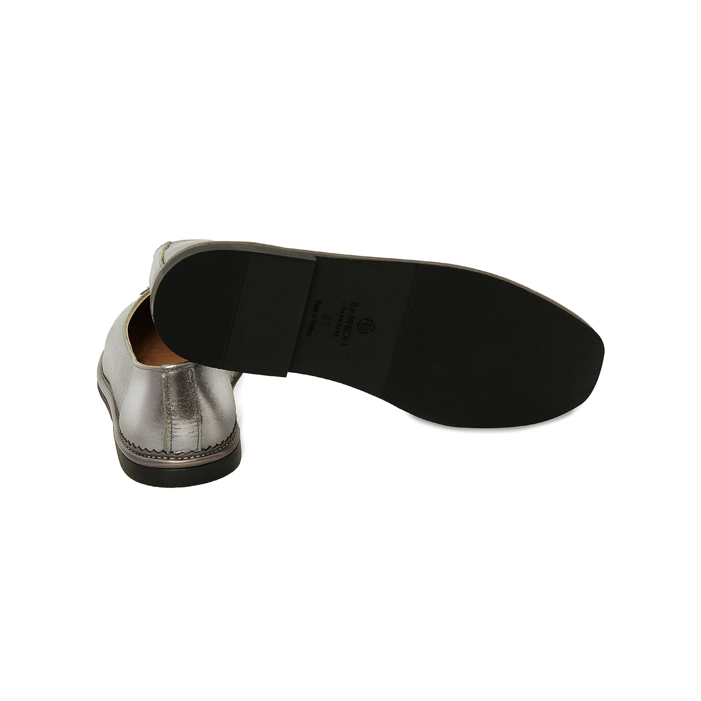 Women's Calf Leather Handmade Flats W3002 4