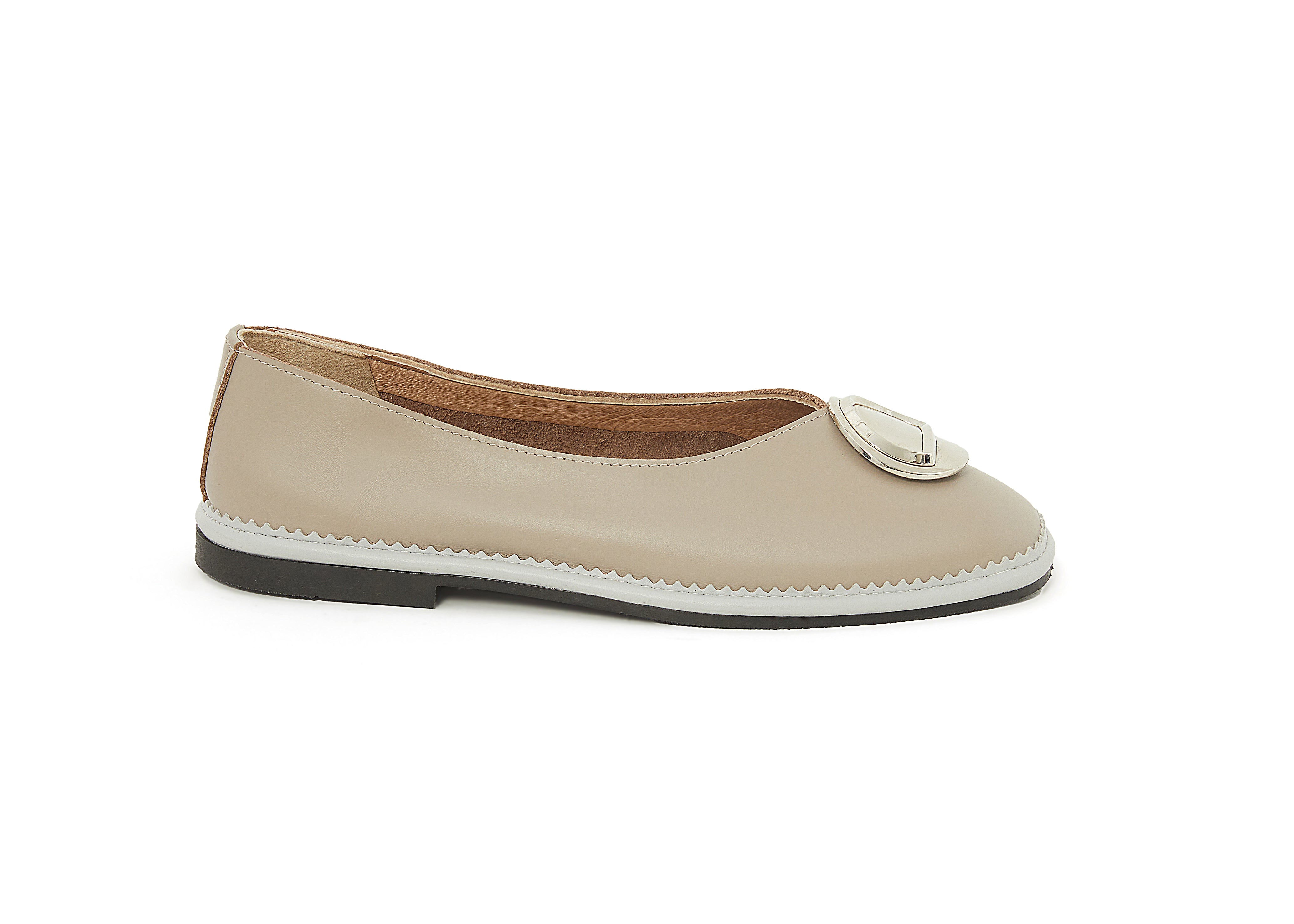 Women's Calf Leather Handmade Flats W3002