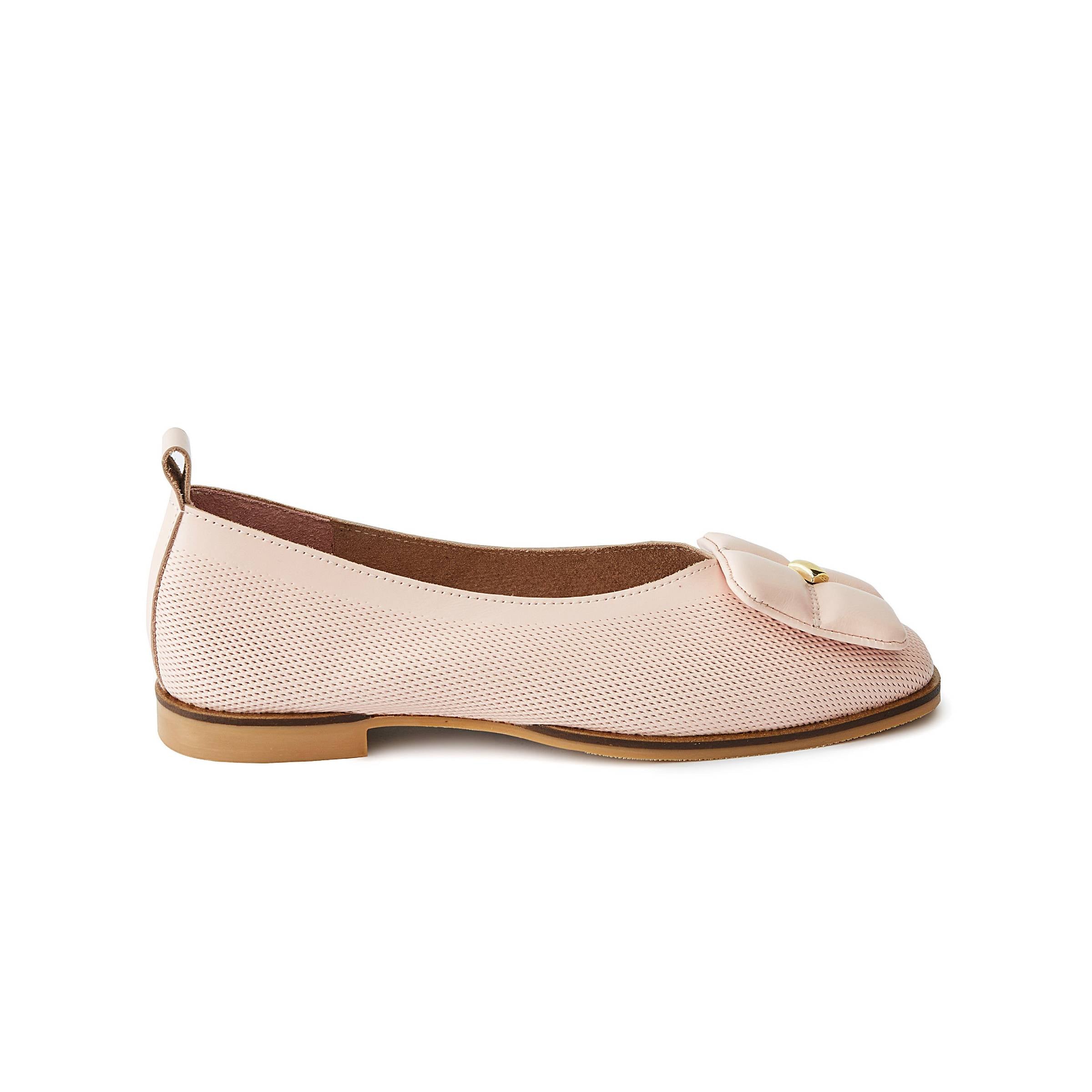 Women's Calf Leather Handmade Flats W3001 1