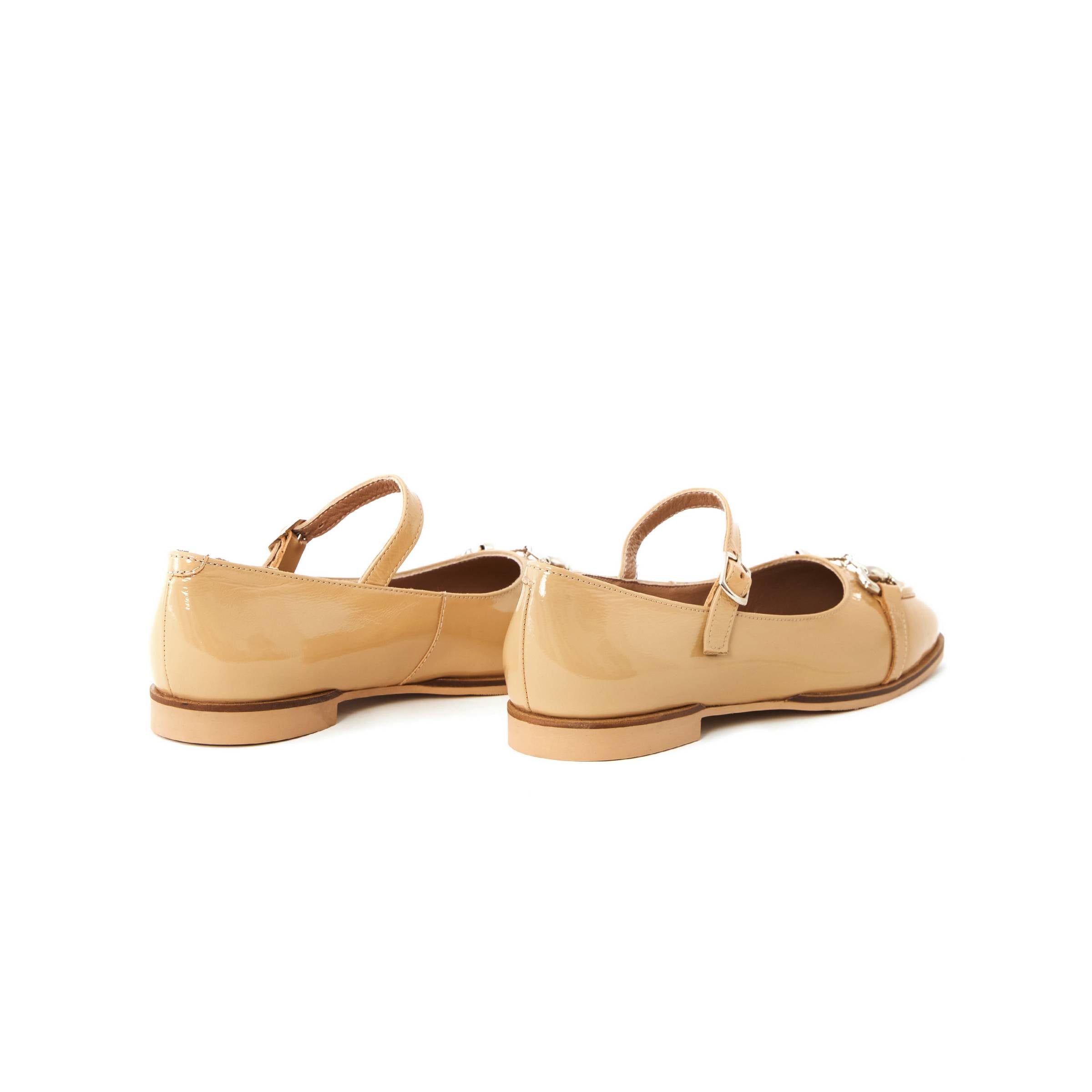 Women's Rugan Calf Leather Handmade Flats W3005 10