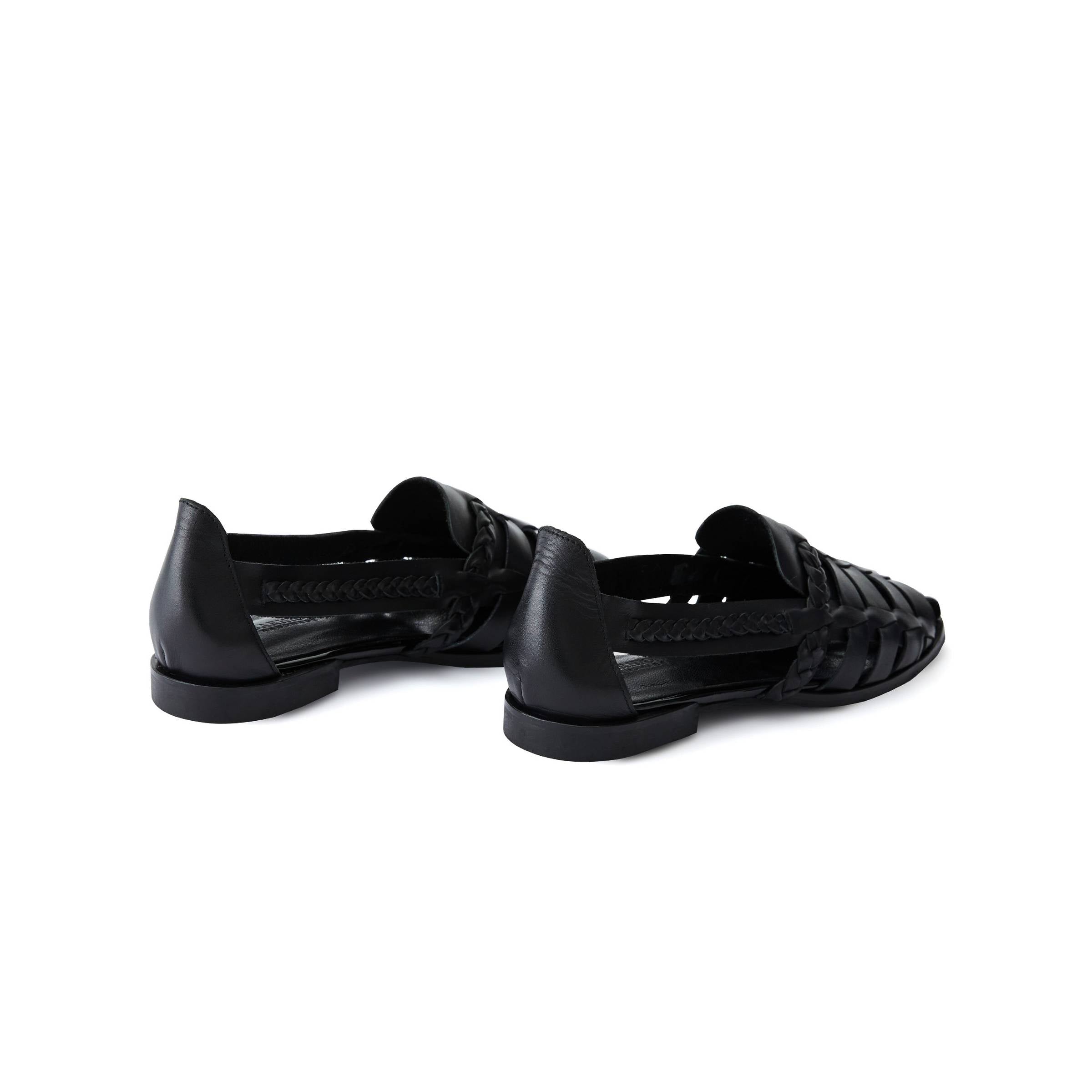 Women's Calf Leather Hand Braided Handmade Flats W3007 10