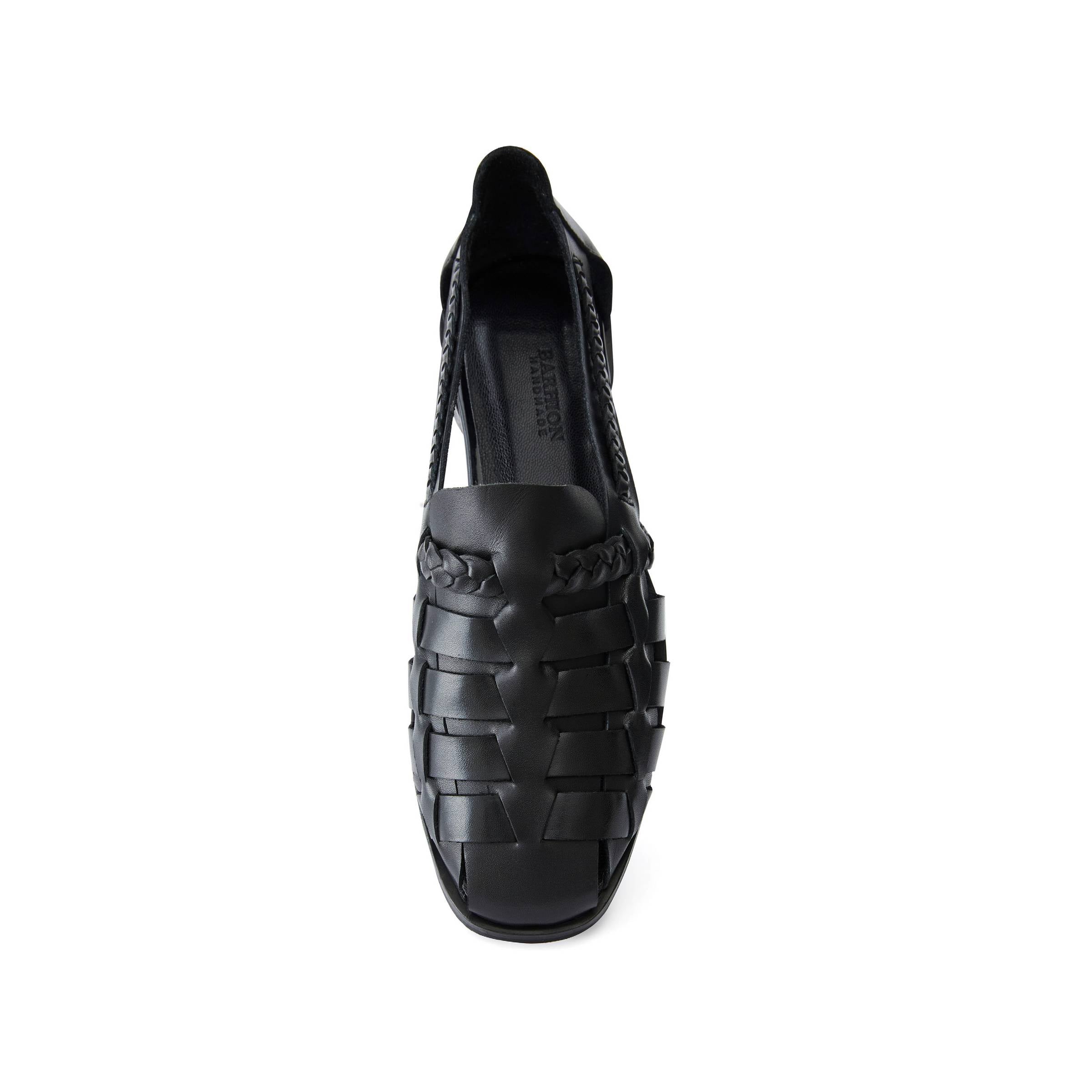 Women's Calf Leather Hand Braided Handmade Flats W3007 12