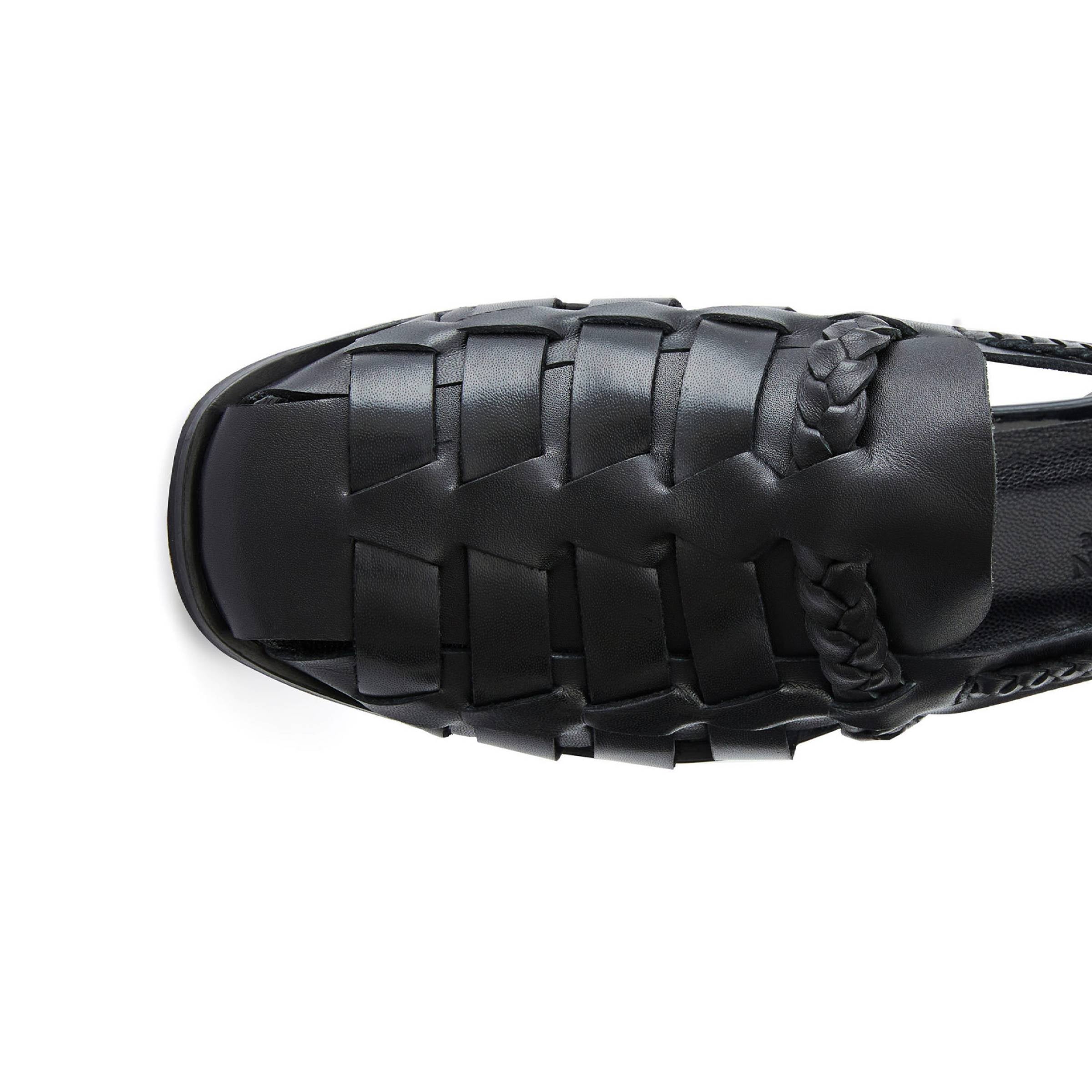 Women's Calf Leather Hand Braided Handmade Flats W3007 13