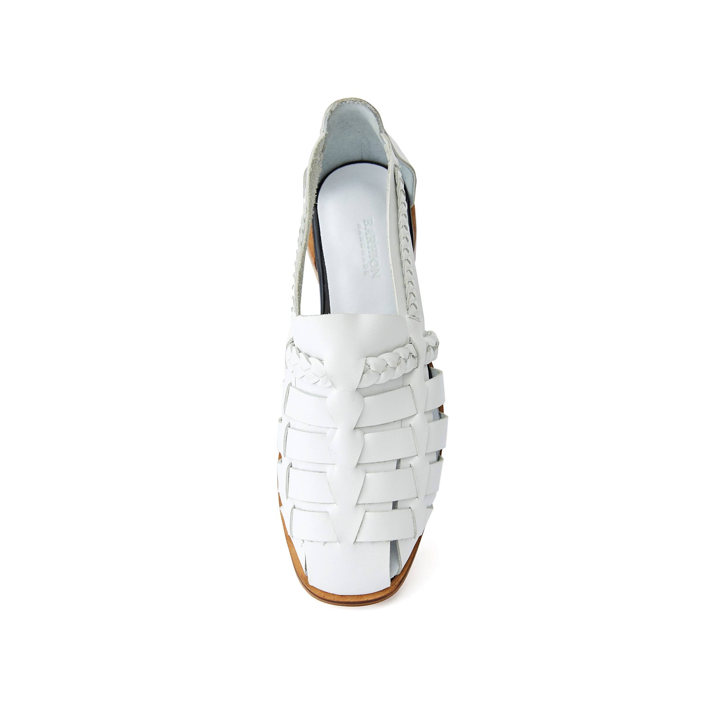 Women's Calf Leather Hand Braided Handmade Flats W3007 5