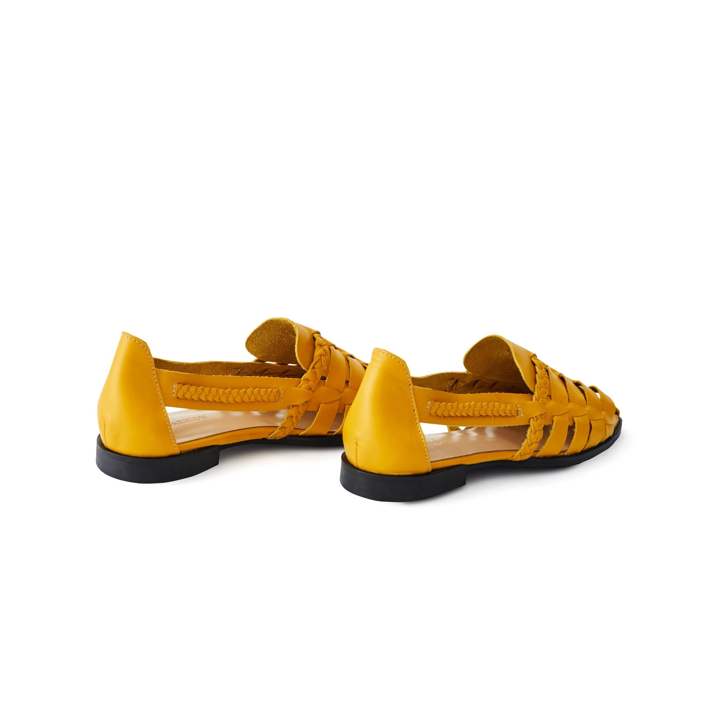 Women's Calf Leather Hand Braided Handmade Flats W3007 22
