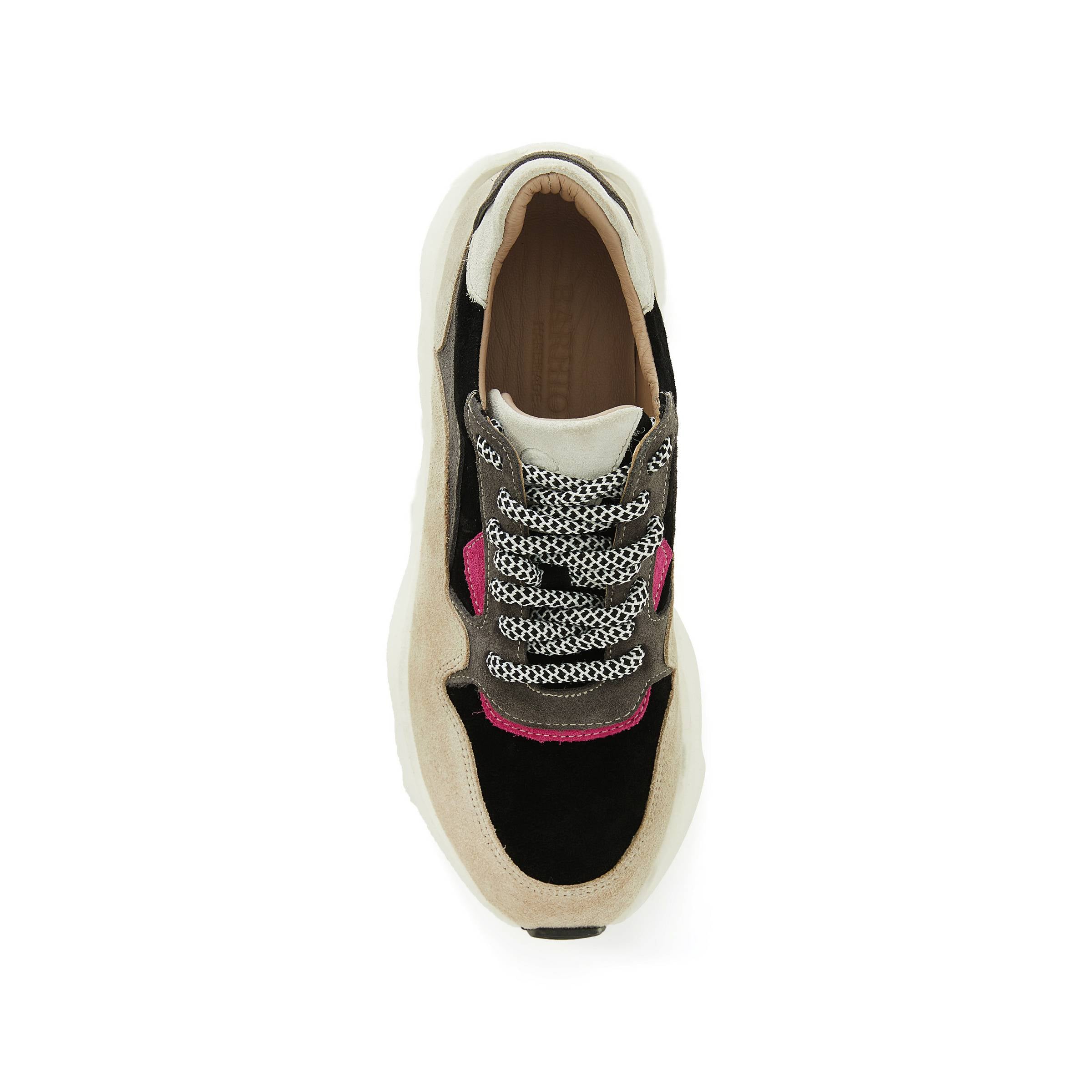 Women's Suede Calf Leather Handmade Sneakers W5000 12