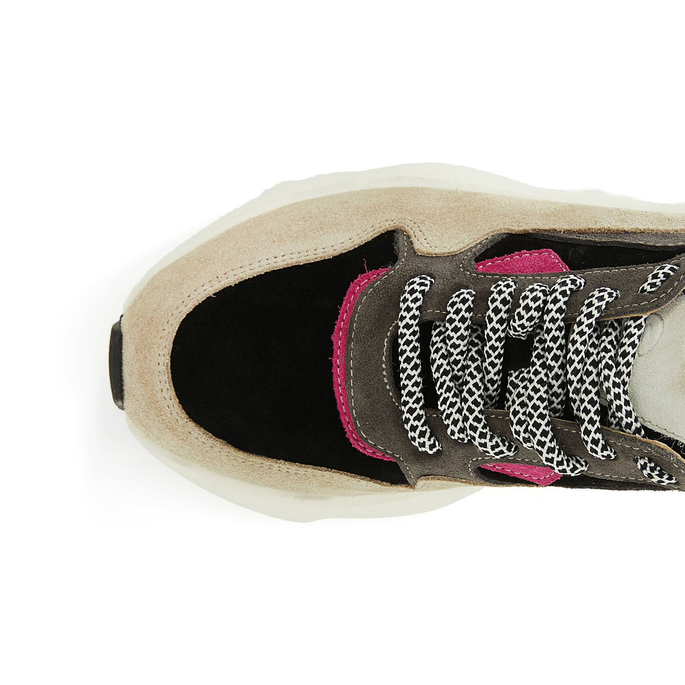 Women's Suede Calf Leather Handmade Sneakers W5000 13