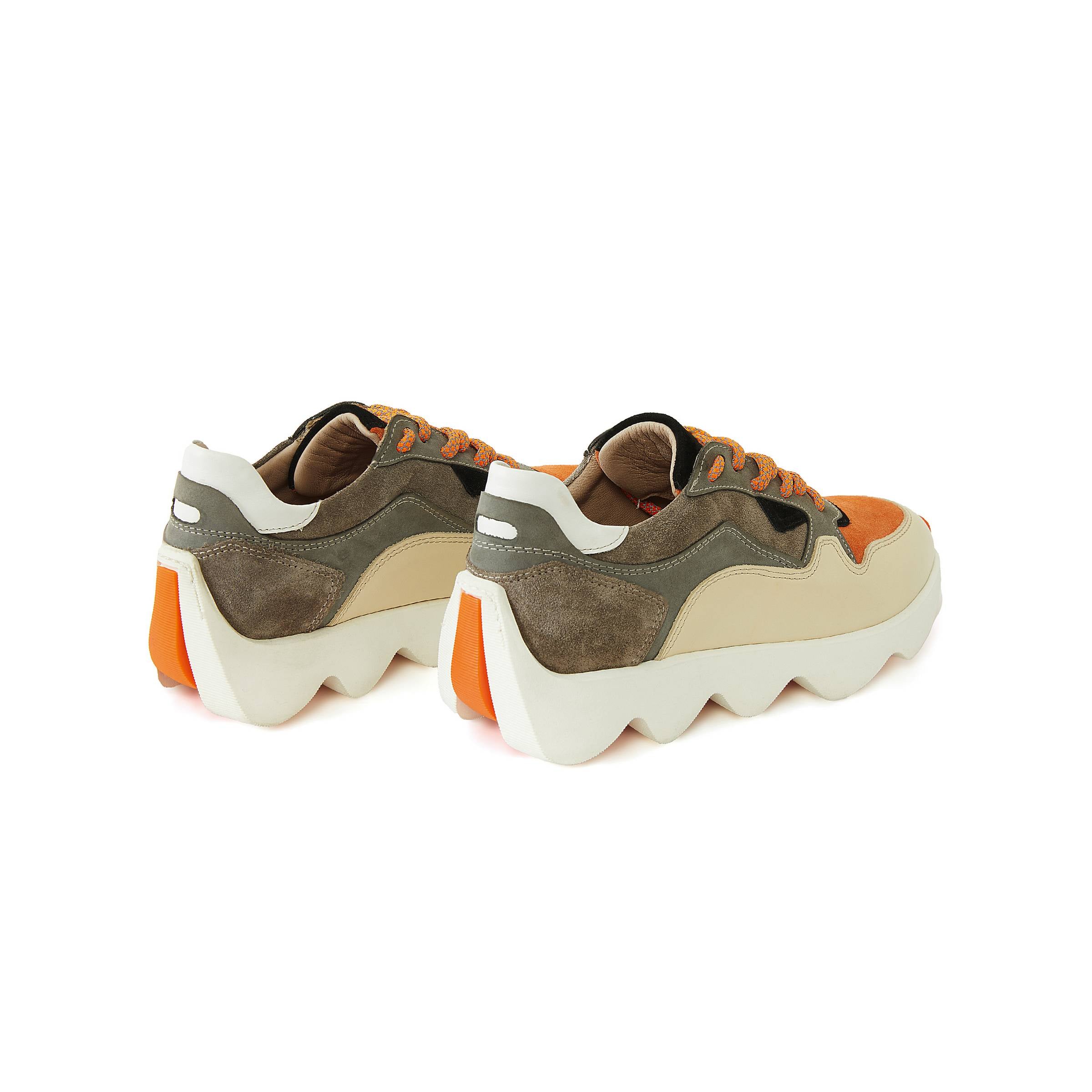 Women's Suede Calf Leather Handmade Sneakers W5000 3