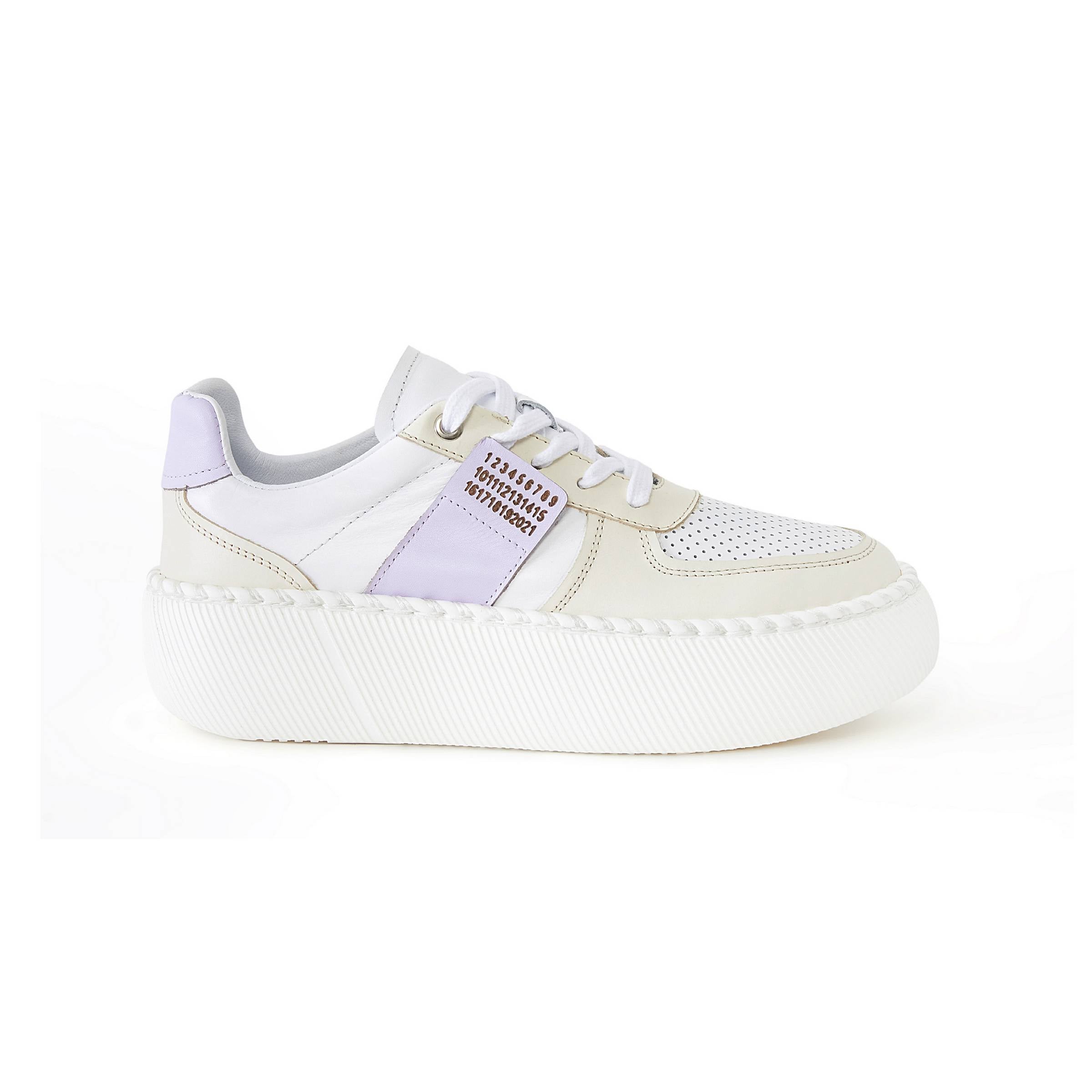 Women's Calf Leather Handmade Sneakers W5001 8