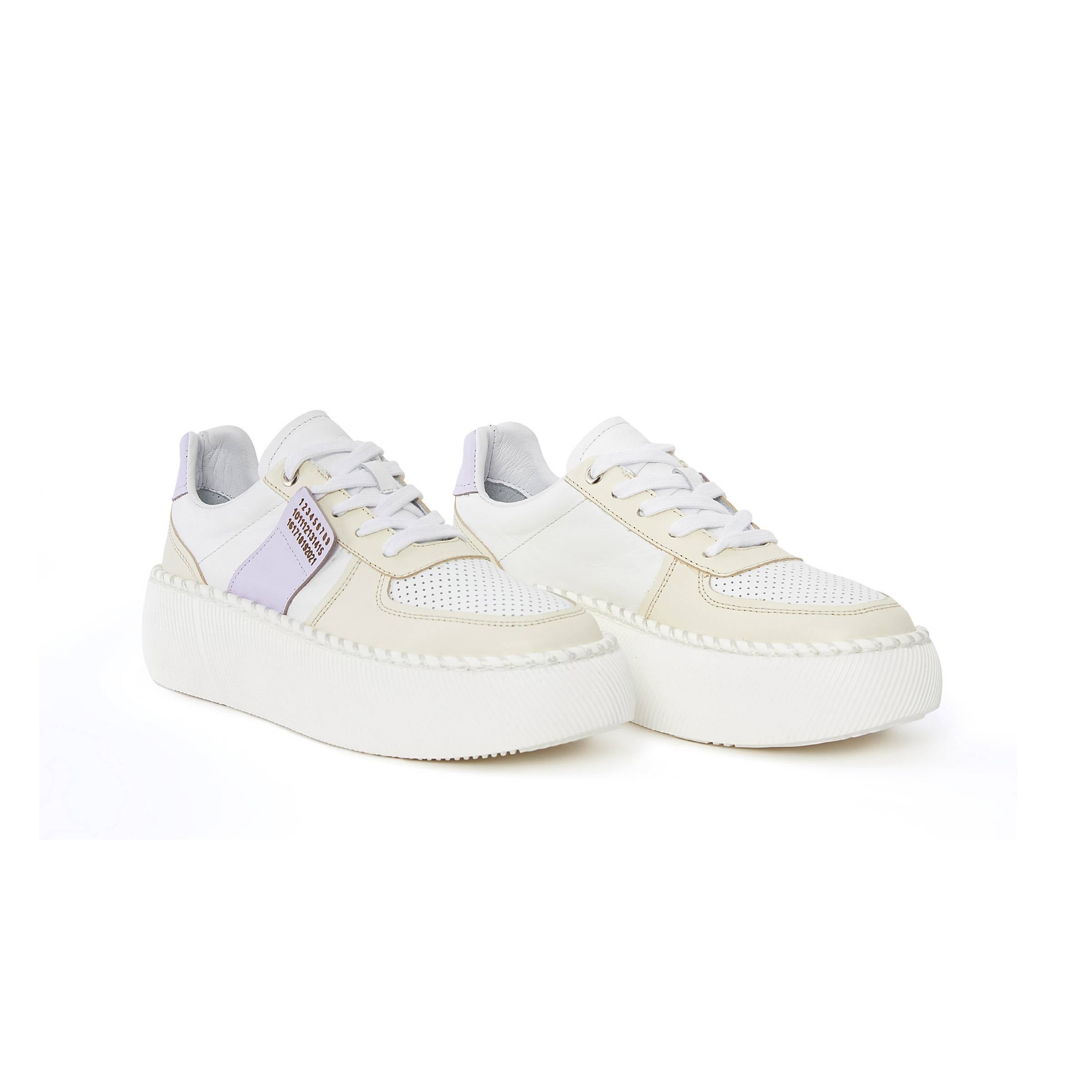 Women's Calf Leather Handmade Sneakers W5001 9