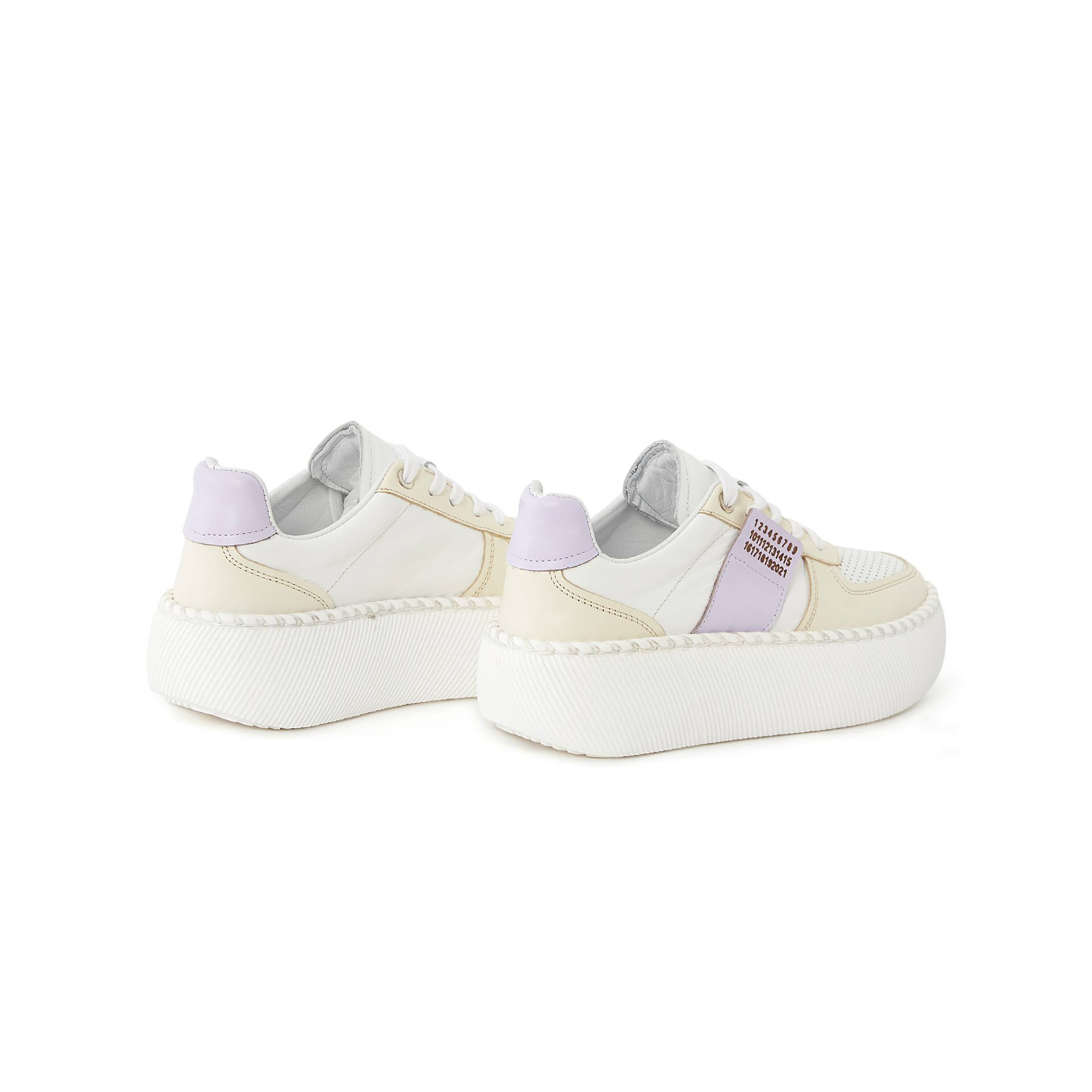 Women's Calf Leather Handmade Sneakers W5001 10