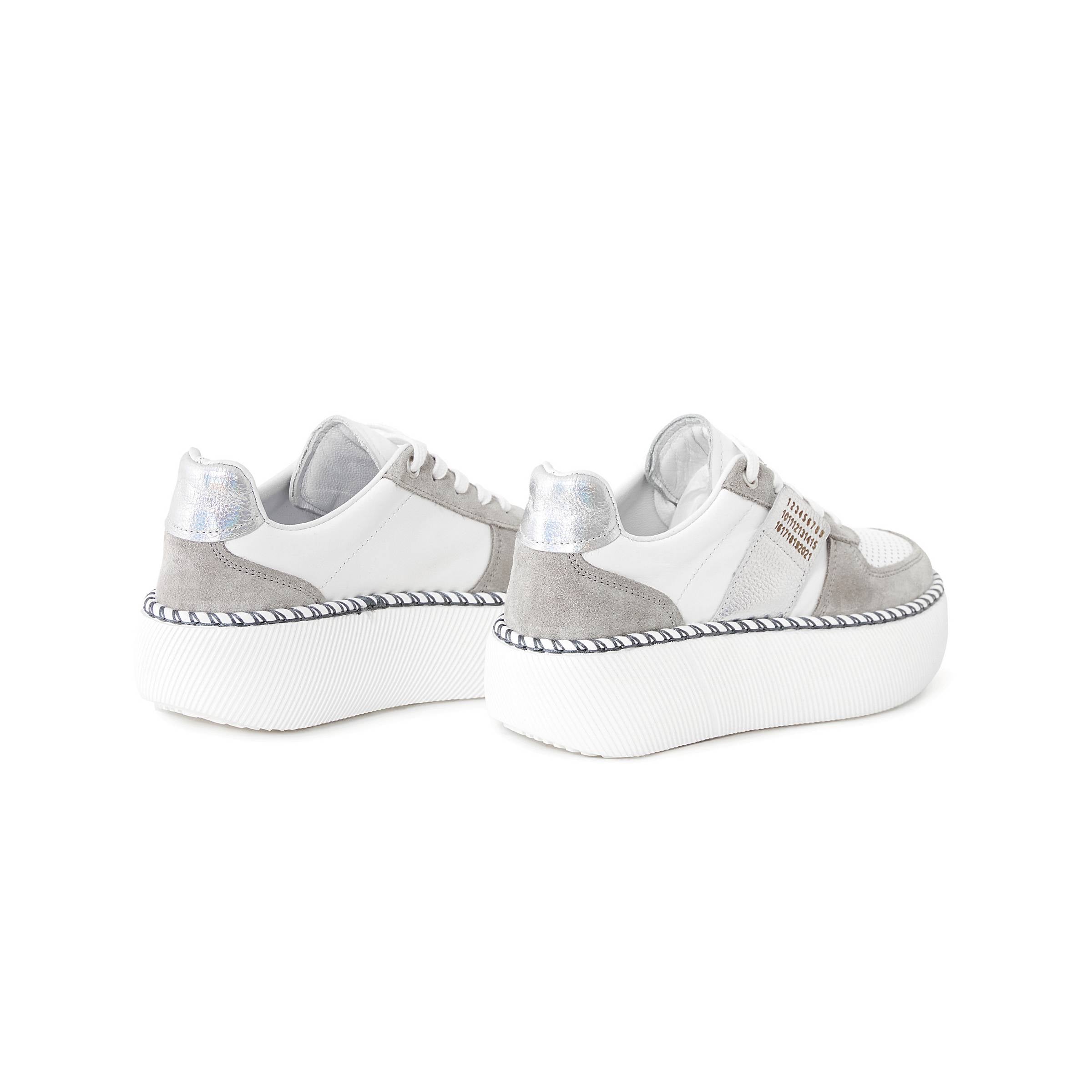 Women's Calf Leather Handmade Sneakers W5001 16