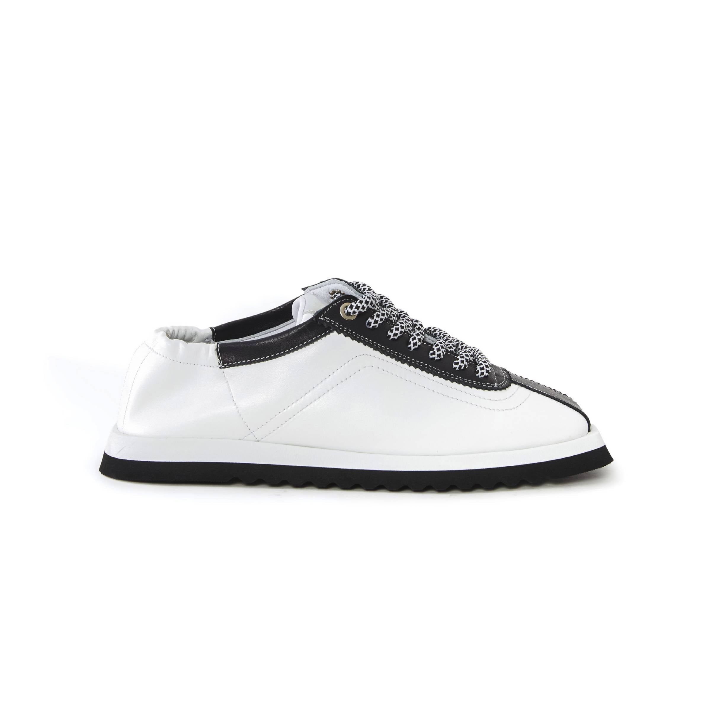 Women's Calf Leather Handmade Sneakers W5002 8