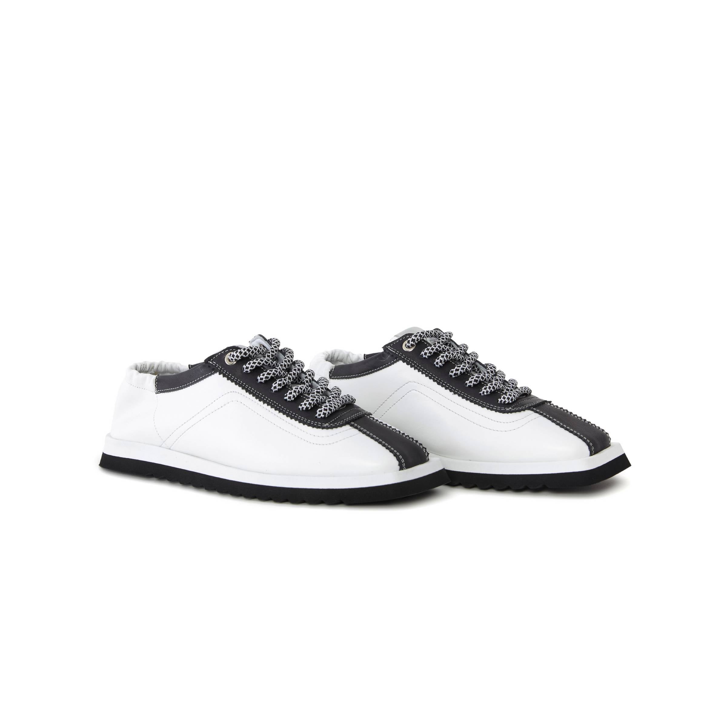 Women's Calf Leather Handmade Sneakers W5002 9