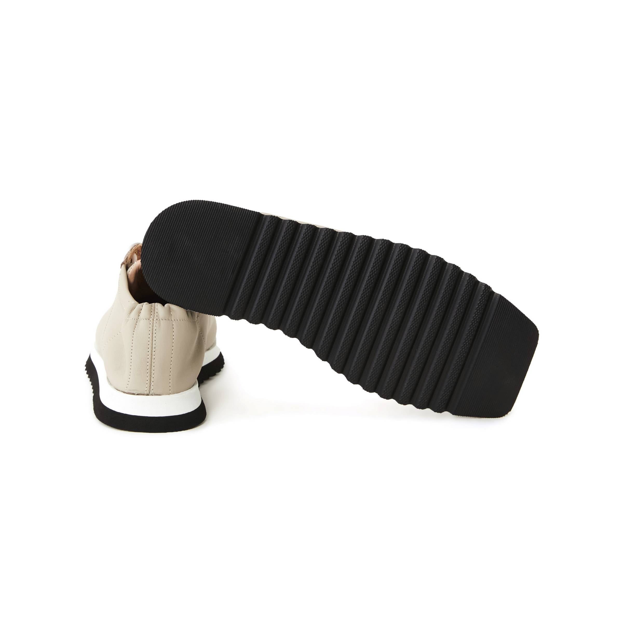 Women's Calf Leather Handmade Sneakers W5002 4