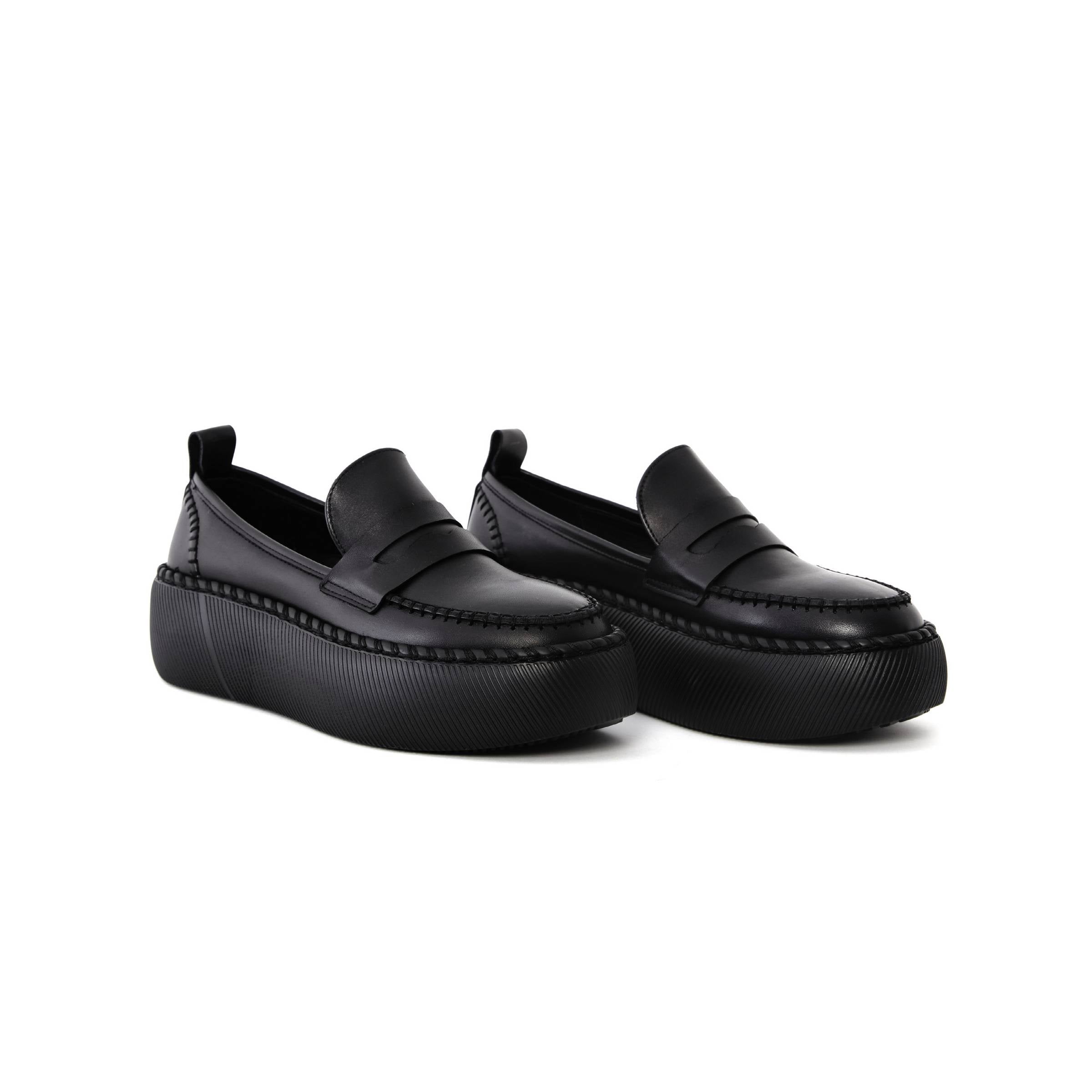 Women's Calf Leather Handmade Sneakers W5003 2
