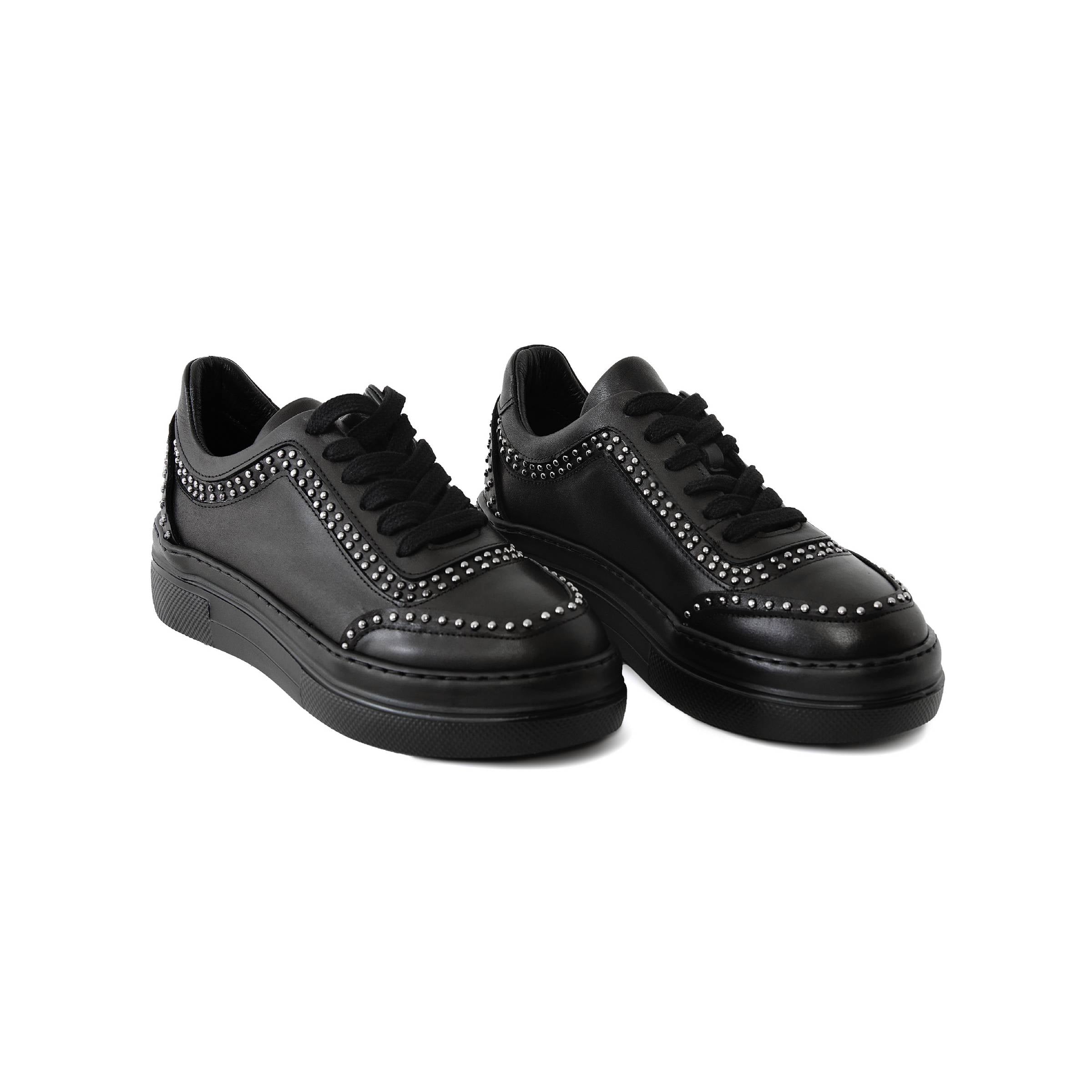 Women's Metisse Leather Handmade Sneakers W5005 2